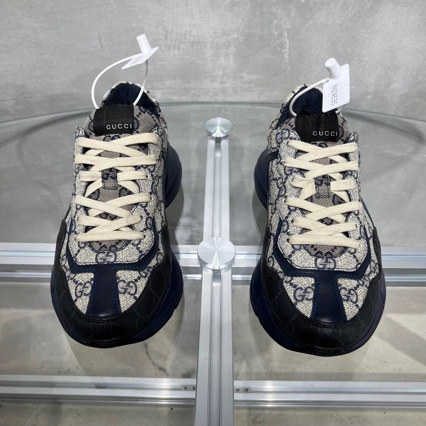 Gucci Gucci Rhyton Cream Blue GG Supreme Monogram Dad Sneaker Size US 7.5 / IT 37.5 - 1 Thumbnail