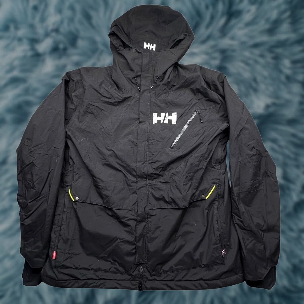 Helly Hansen Helly Hansen H2Flow Tech Performance Primaloft Recco Shell Jacket Mens XXL Black Hooded Full Zip Waterproof Breathable Insulated Outdoor Size US XXL / EU 58 / 5 - 1 Thumbnail