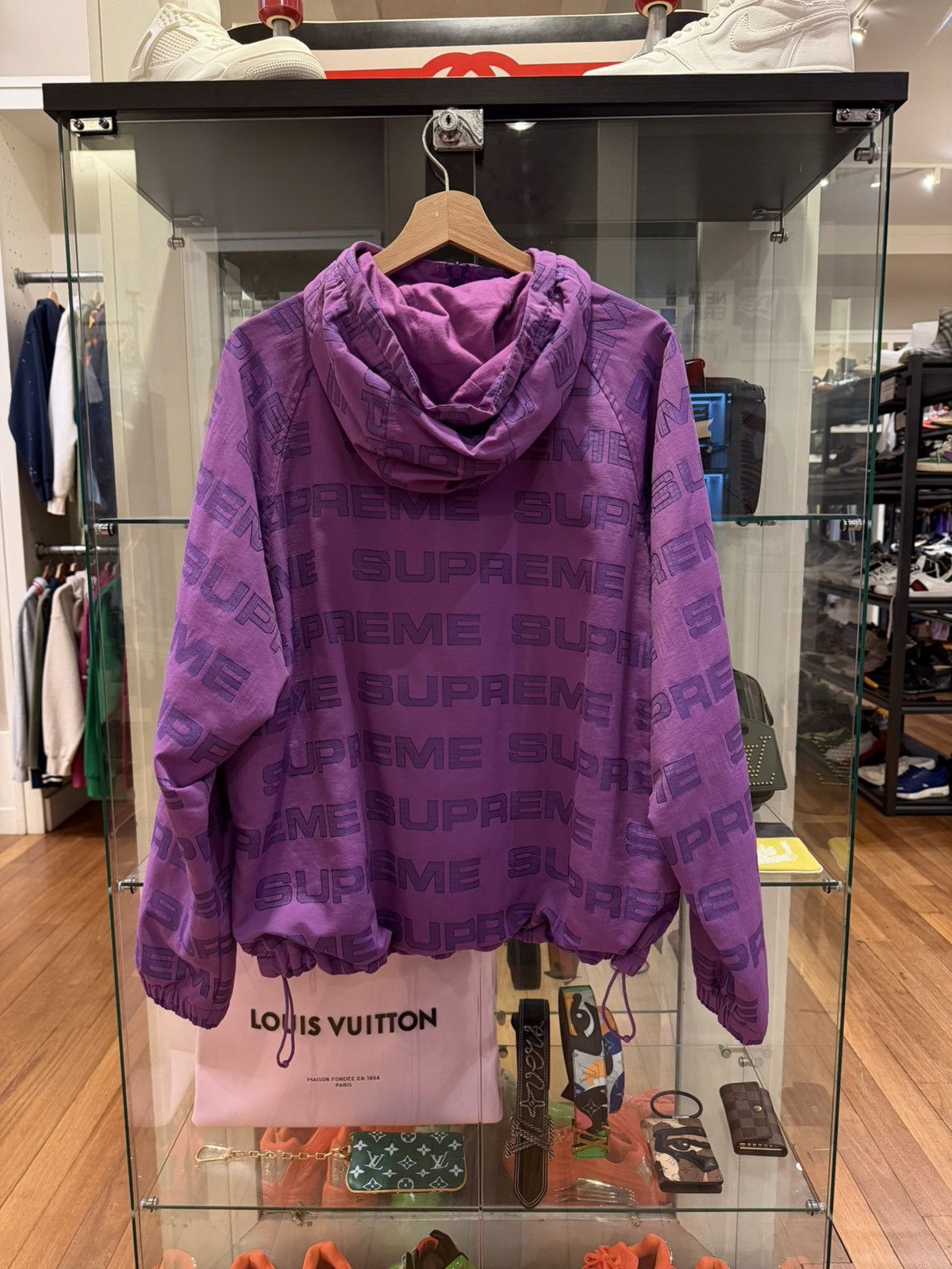 Supreme Supreme Logo Ripstop Purple Track Jacket Size US M / EU 48-50 / 2 - 3 Thumbnail