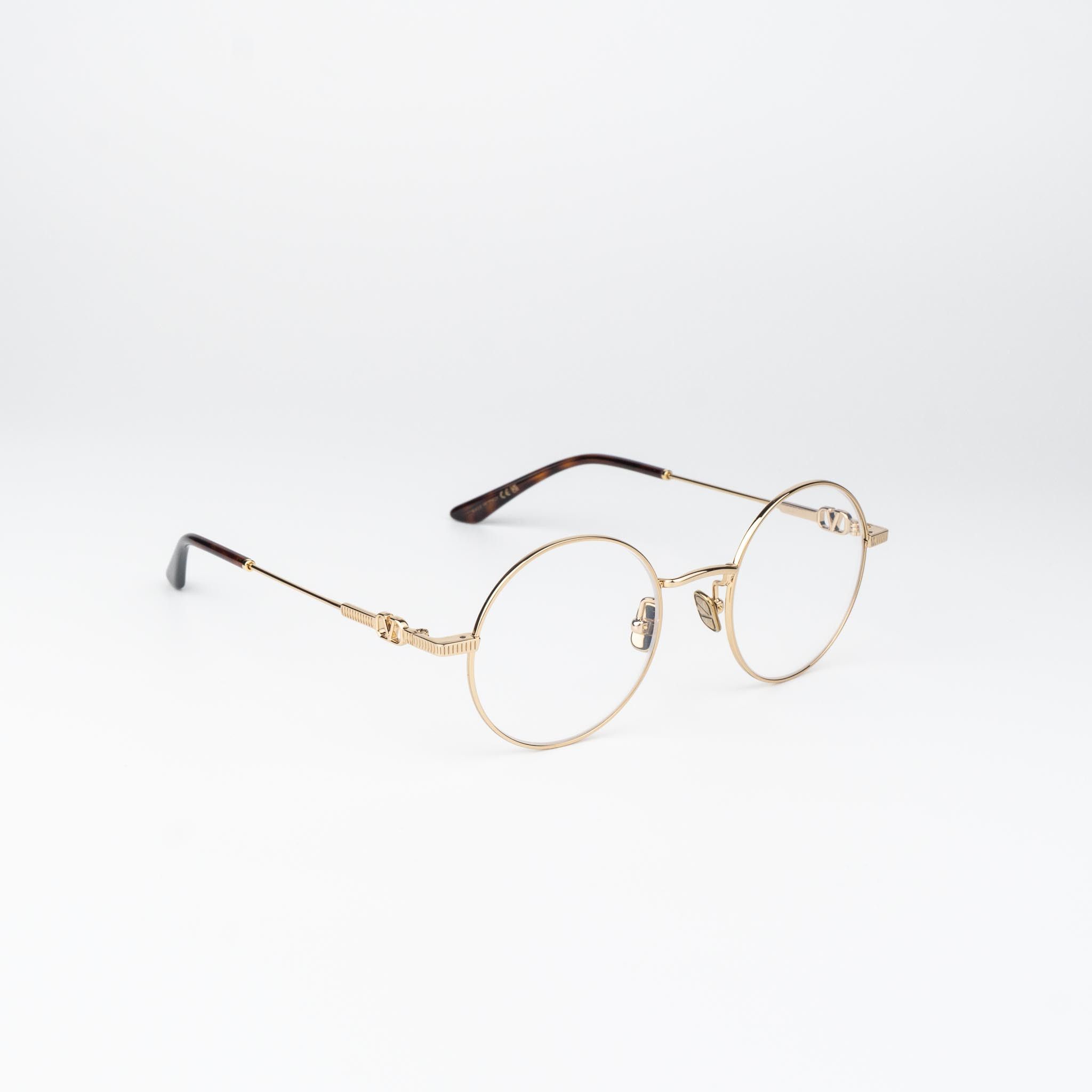 Valentino Valentino Women Eyeglasses Gold Round VLX-173 D Size ONE SIZE - 4 Thumbnail