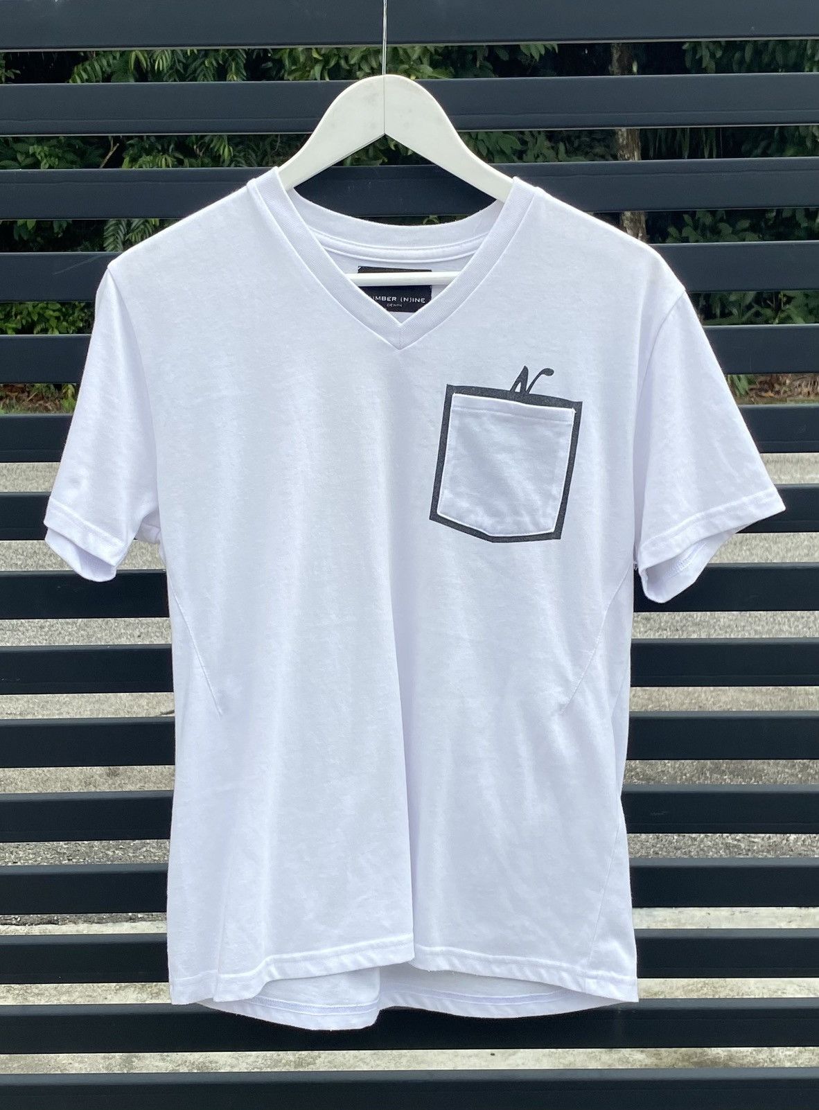 Number (Nine) Denim Pocket tee shirt