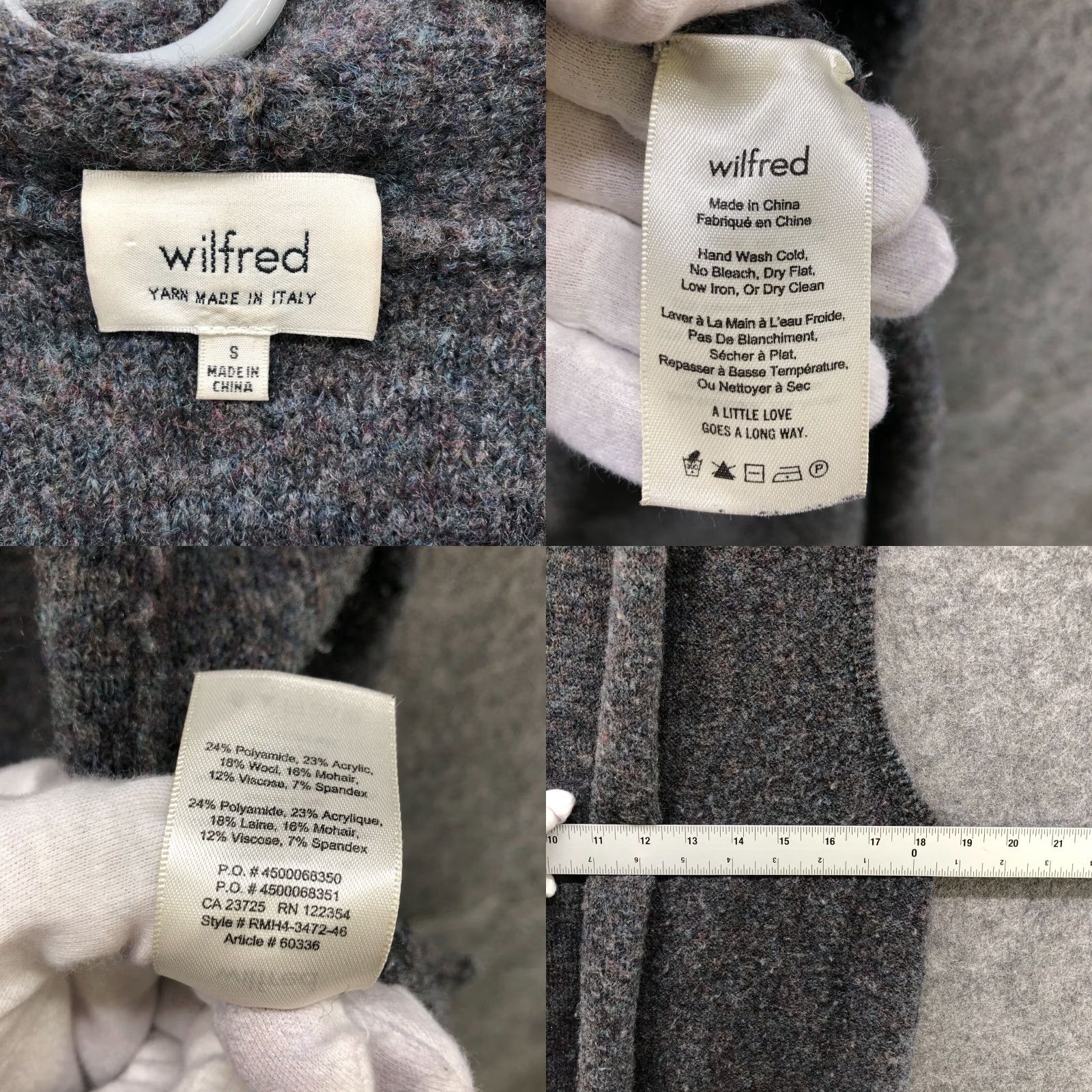 Vintage VINTAGE Wilfred Sleeveless Longline Cardigan Womens S Open Front Gray Duster Wool Blend Size S / US 4 / IT 40 - 8 Thumbnail
