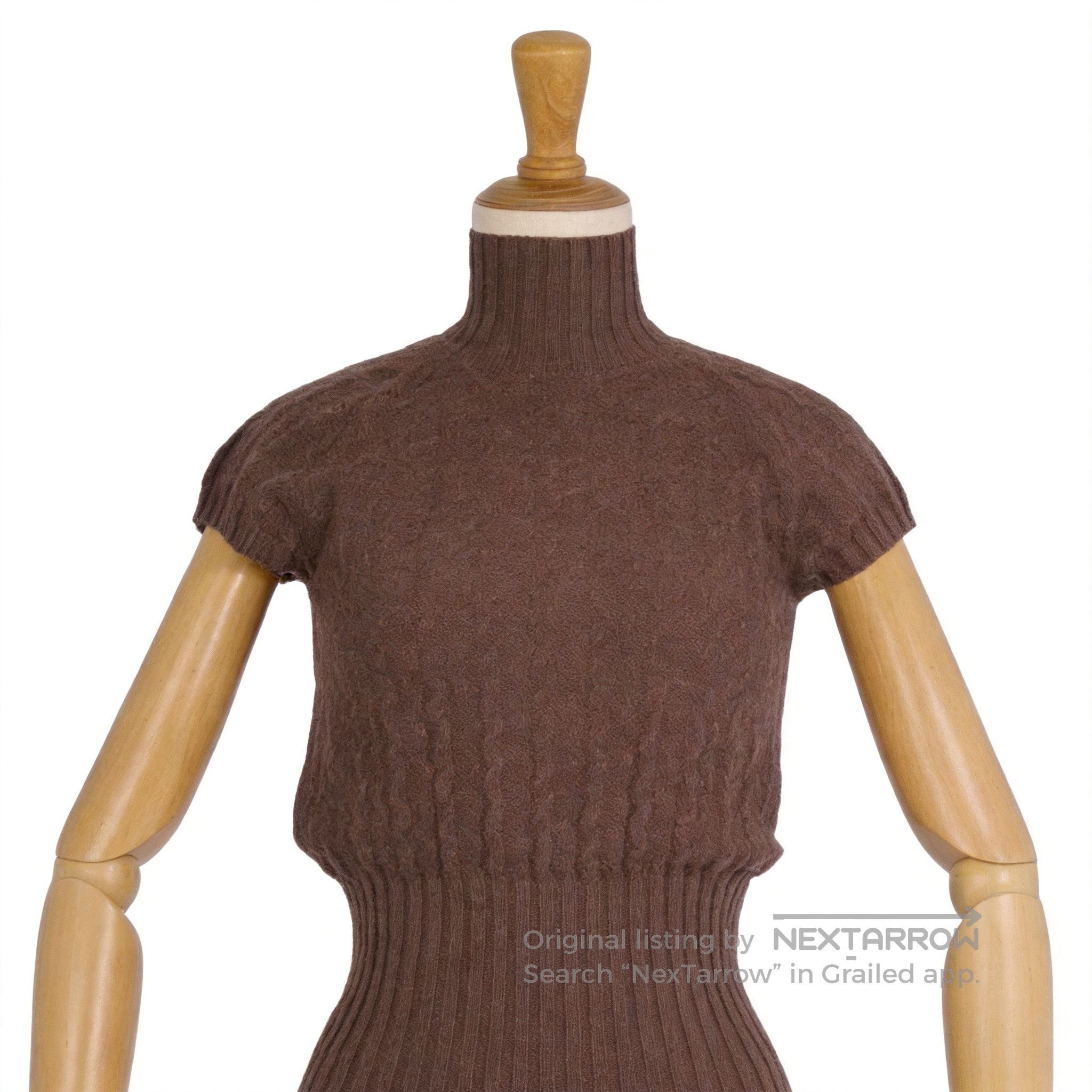 Jean Paul Gaultier Hermes Gaultier Era Cashmere Turtleneck Top