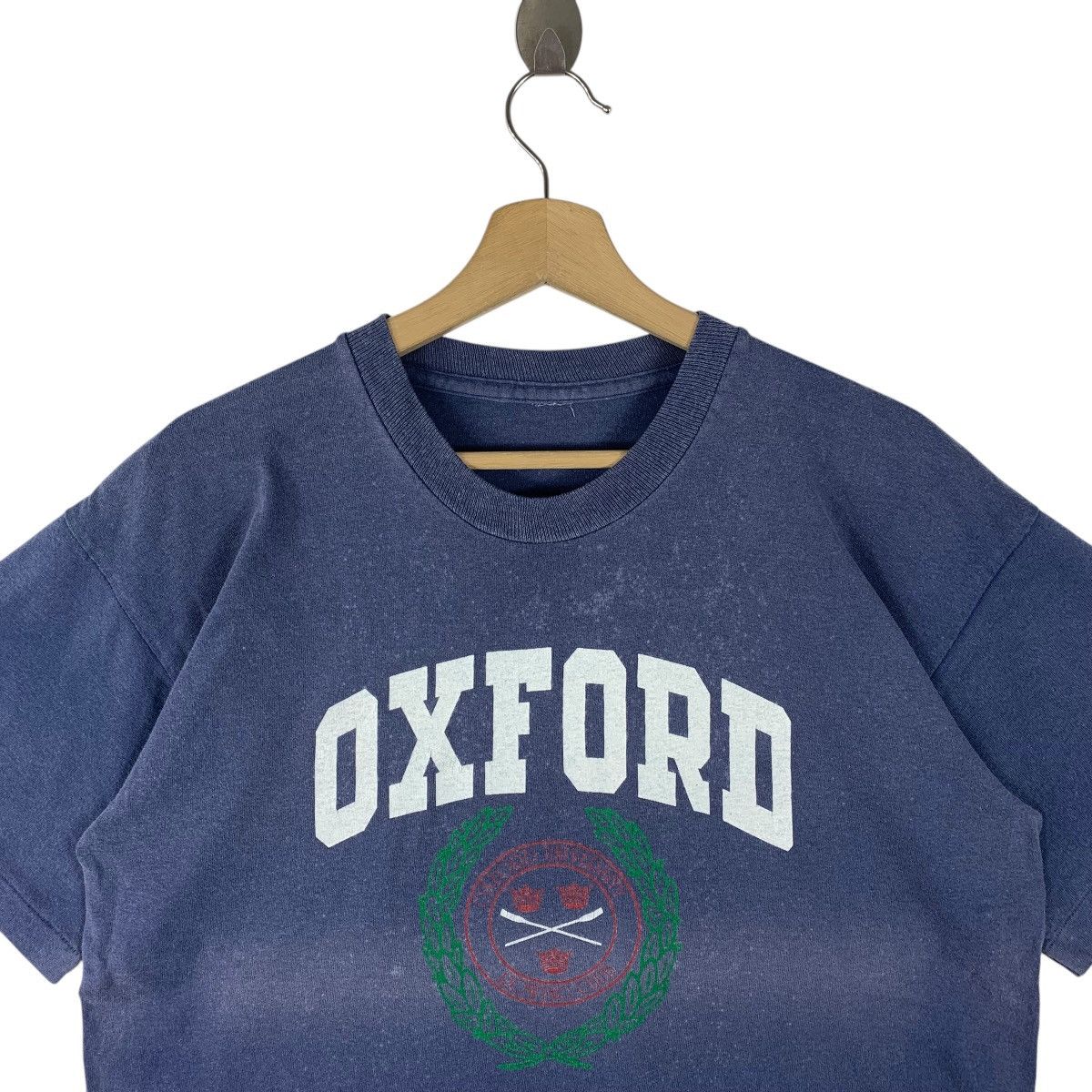 Vintage Vintage OXFORD UNIVERSITY big logo printed tees Size US M / EU 48-50 / 2 - 2 Thumbnail