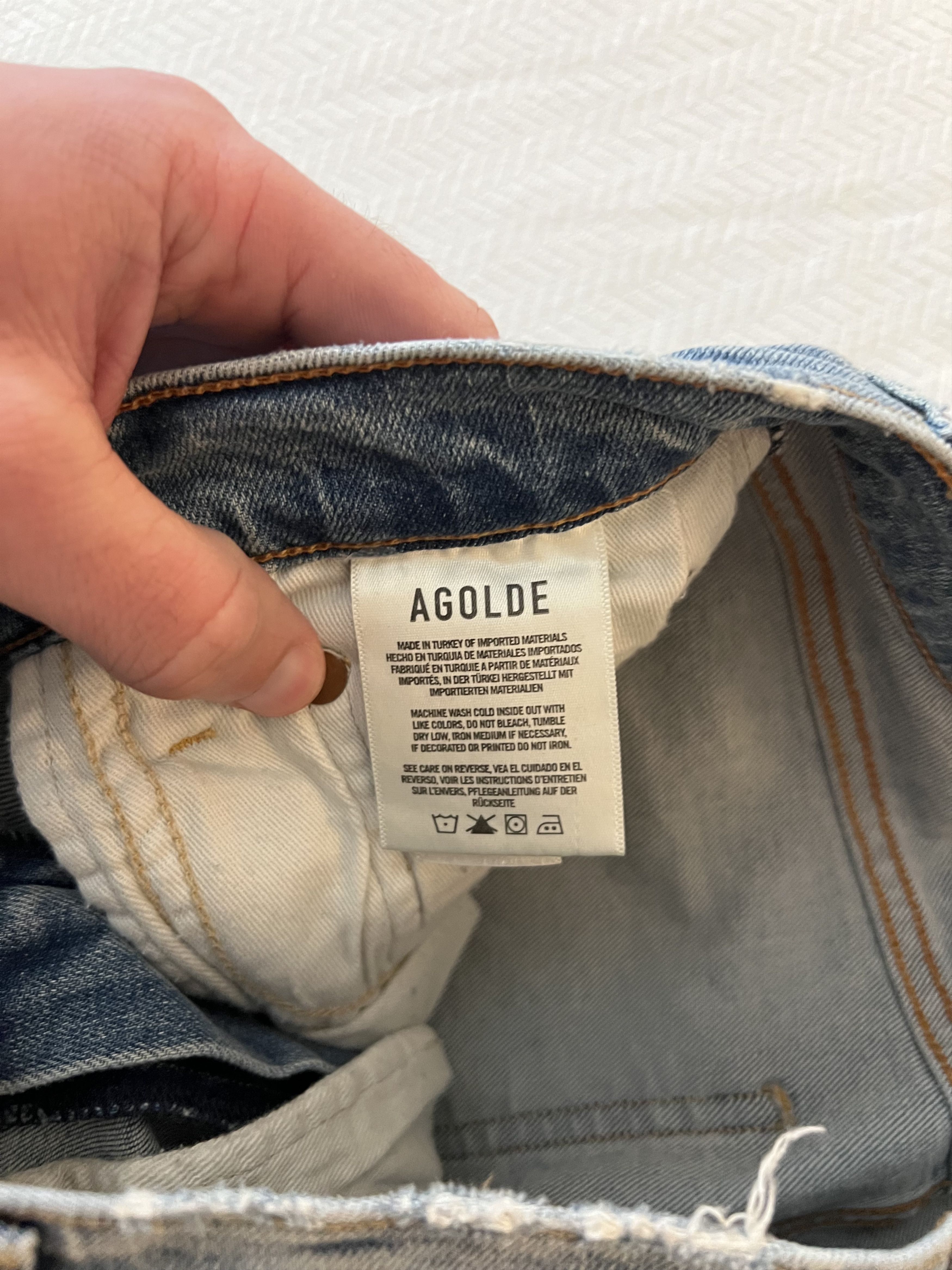 Agolde Agolde Sophie Crop High Waisted Ripped Ankle Jeans Size 26" / US 2 / IT 38 - 8 Thumbnail