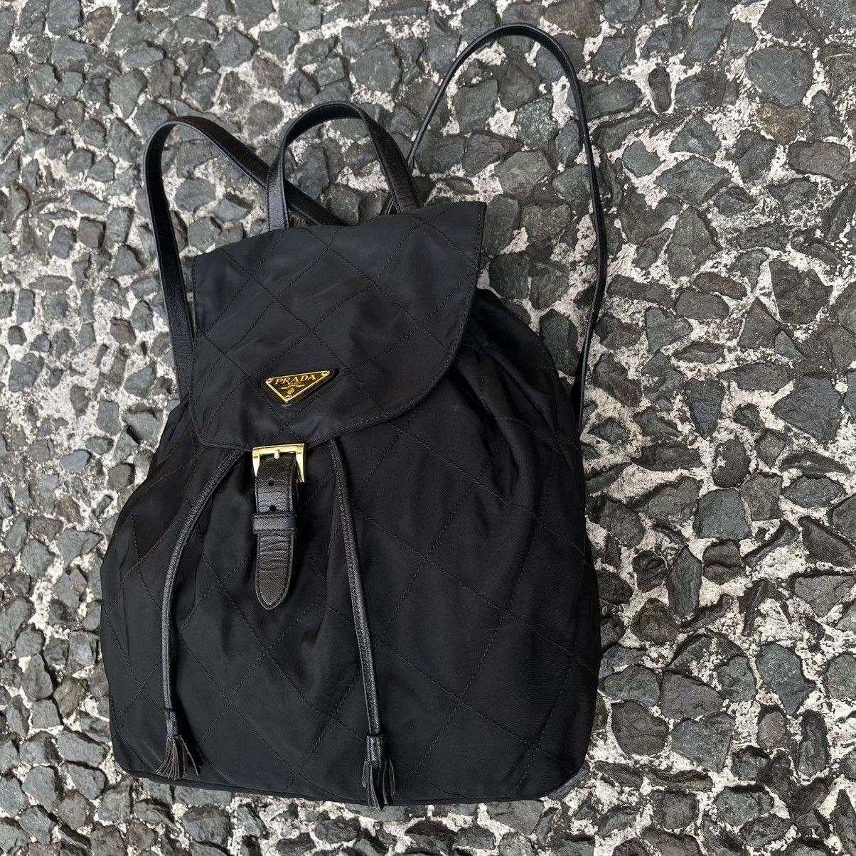 Prada Prada Vintage Quilted Nylon Backpack Size ONE SIZE - 5 Thumbnail