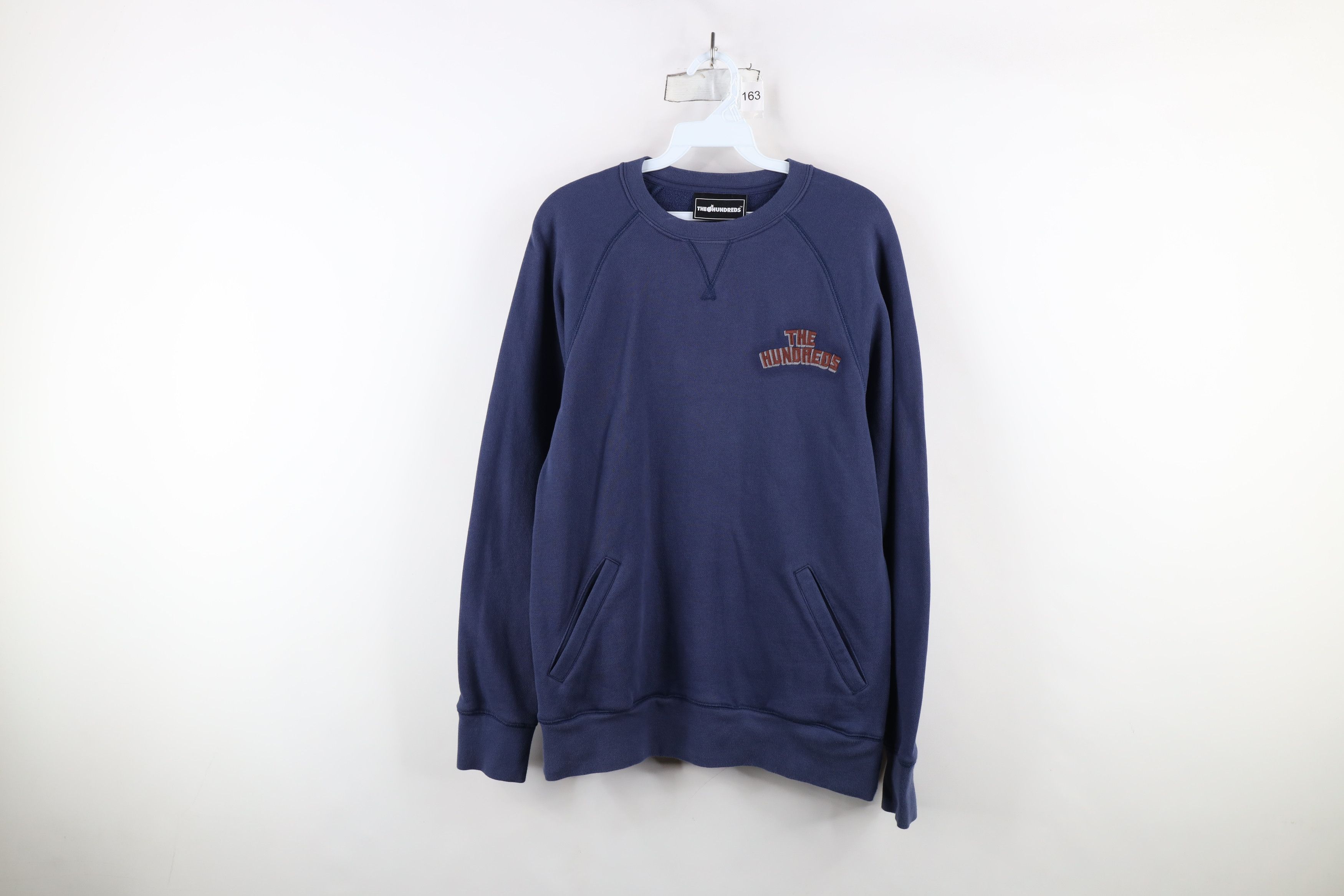 Vintage Y2K The Hundreds Spell Out Crewneck Sweatshirt Blue