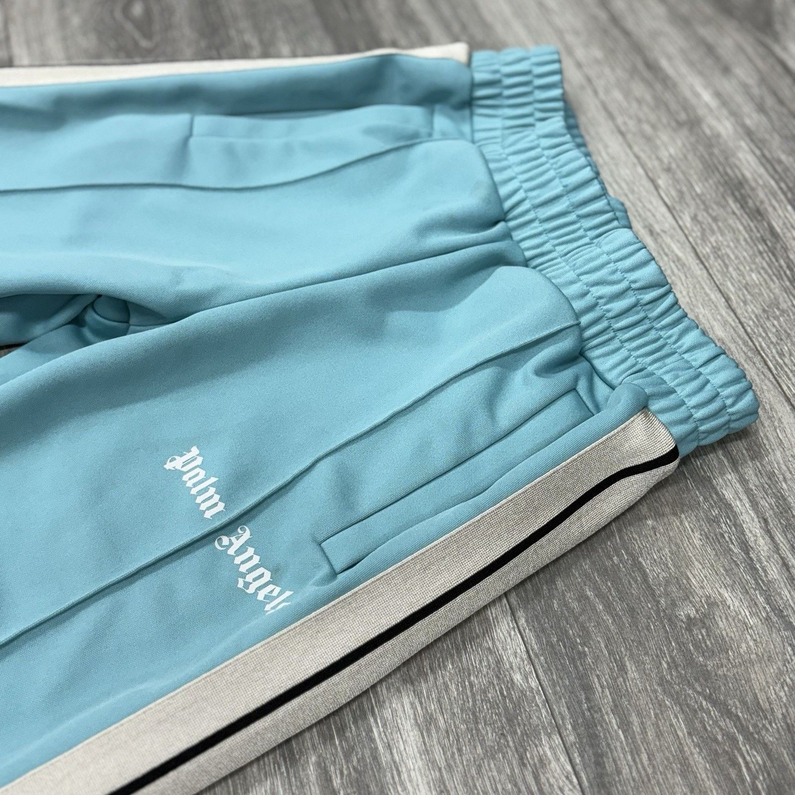Palm Angels Palm Angels Classic Track Pants ' Light Blue Off White ' Size US 31 - 5 Thumbnail
