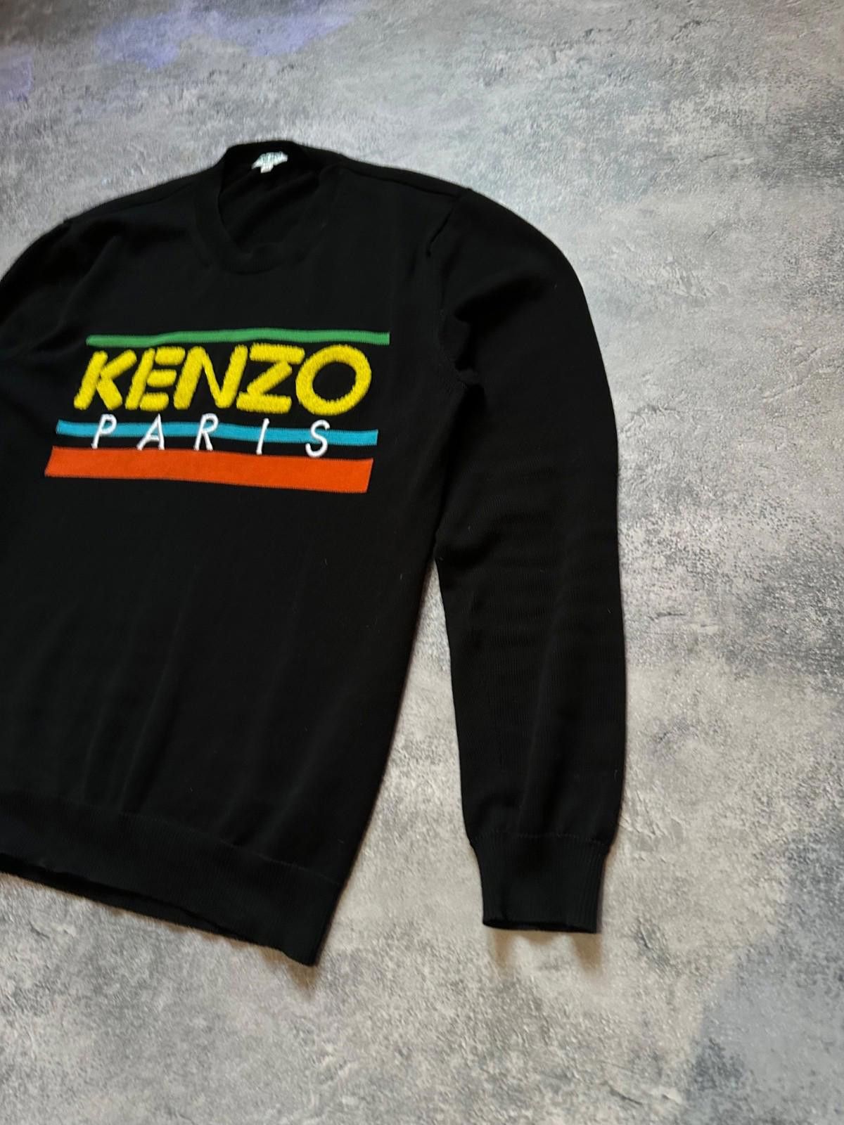Kenzo Kenzo Black Logo Knit Crew Neck Long Sleeve Sweater Sz M Size US M / EU 48-50 / 2 - 3 Thumbnail