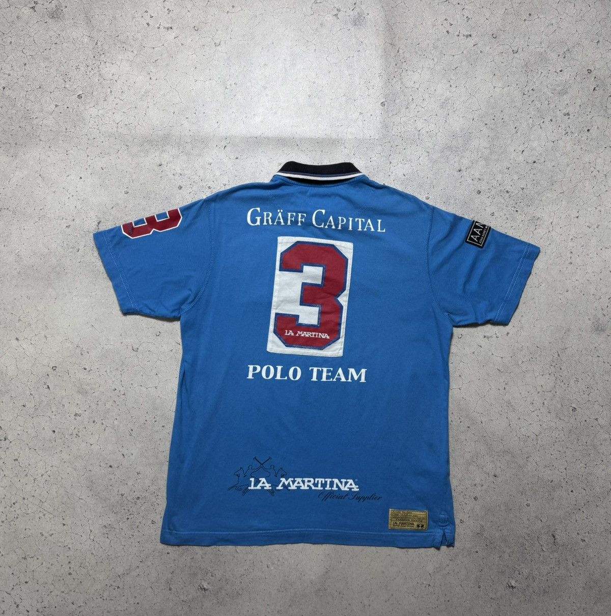La Martina La Martina #3 Polo Team Vintage Polo Shirt Size M Blue Size US M / EU 48-50 / 2 - 9 Thumbnail