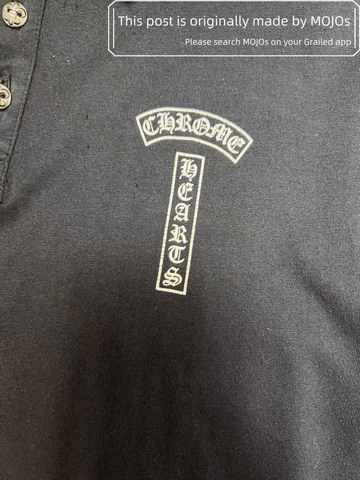 Chrome Hearts Chrome Hearts Silver Button Polo mojos18311028 Size US M / EU 48-50 / 2 - 4 Thumbnail