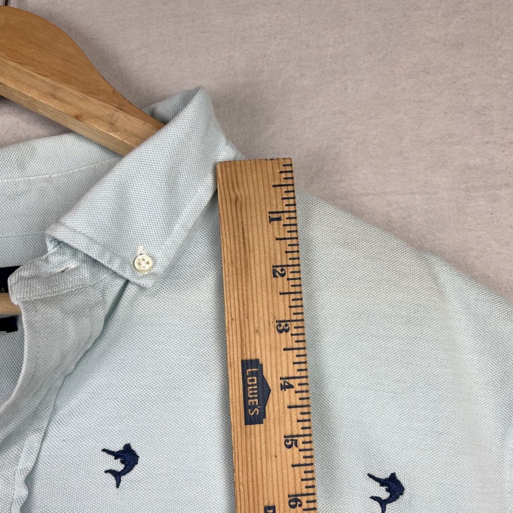 Ralph Lauren Ralph Lauren Polo Shirt Mens 2XL Blue Knit Oxford Button Down Shirt Size US XXL / EU 58 / 5 - 6 Thumbnail