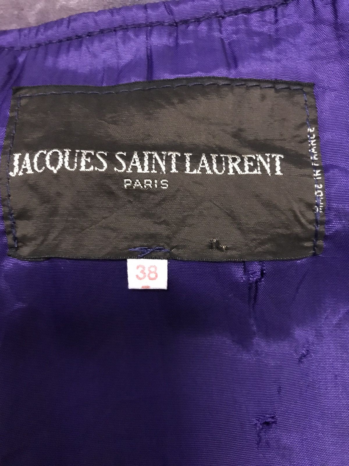 Jacques Saint Laurent Jacques Saint Lauren Paris Leather Jacket Size L / US 10 / IT 46 - 14 Thumbnail