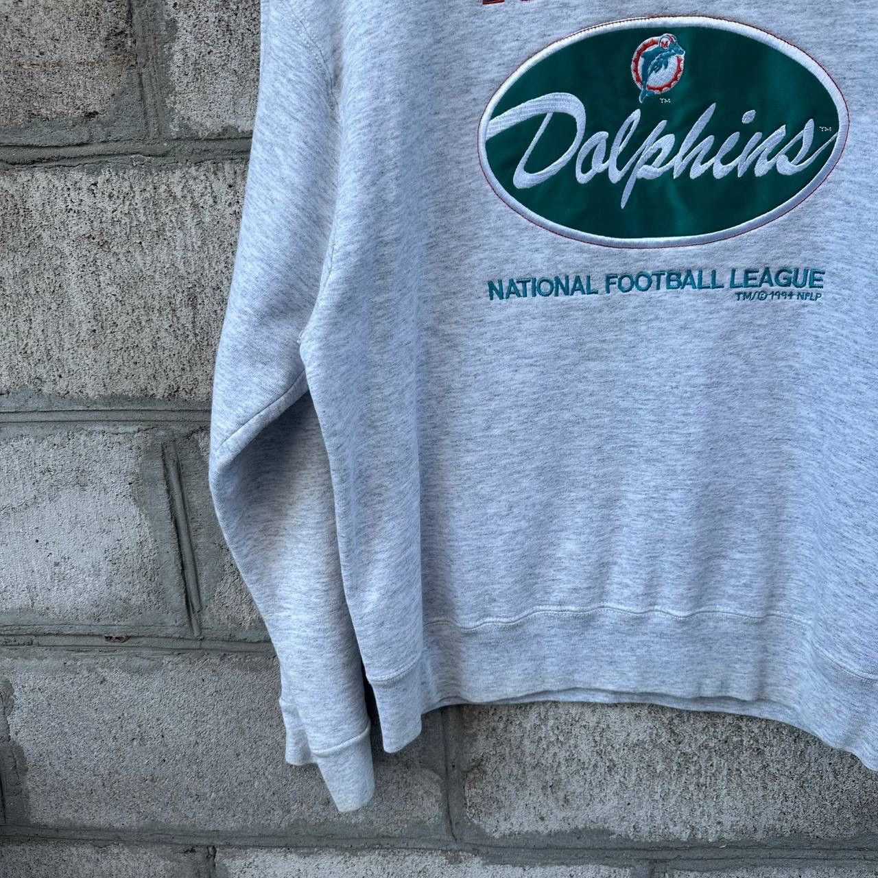 NFL Vintage Miami Dolphins Sweatshirt 1994 NFL Big Logo Size L Size US L / EU 52-54 / 3 - 3 Thumbnail