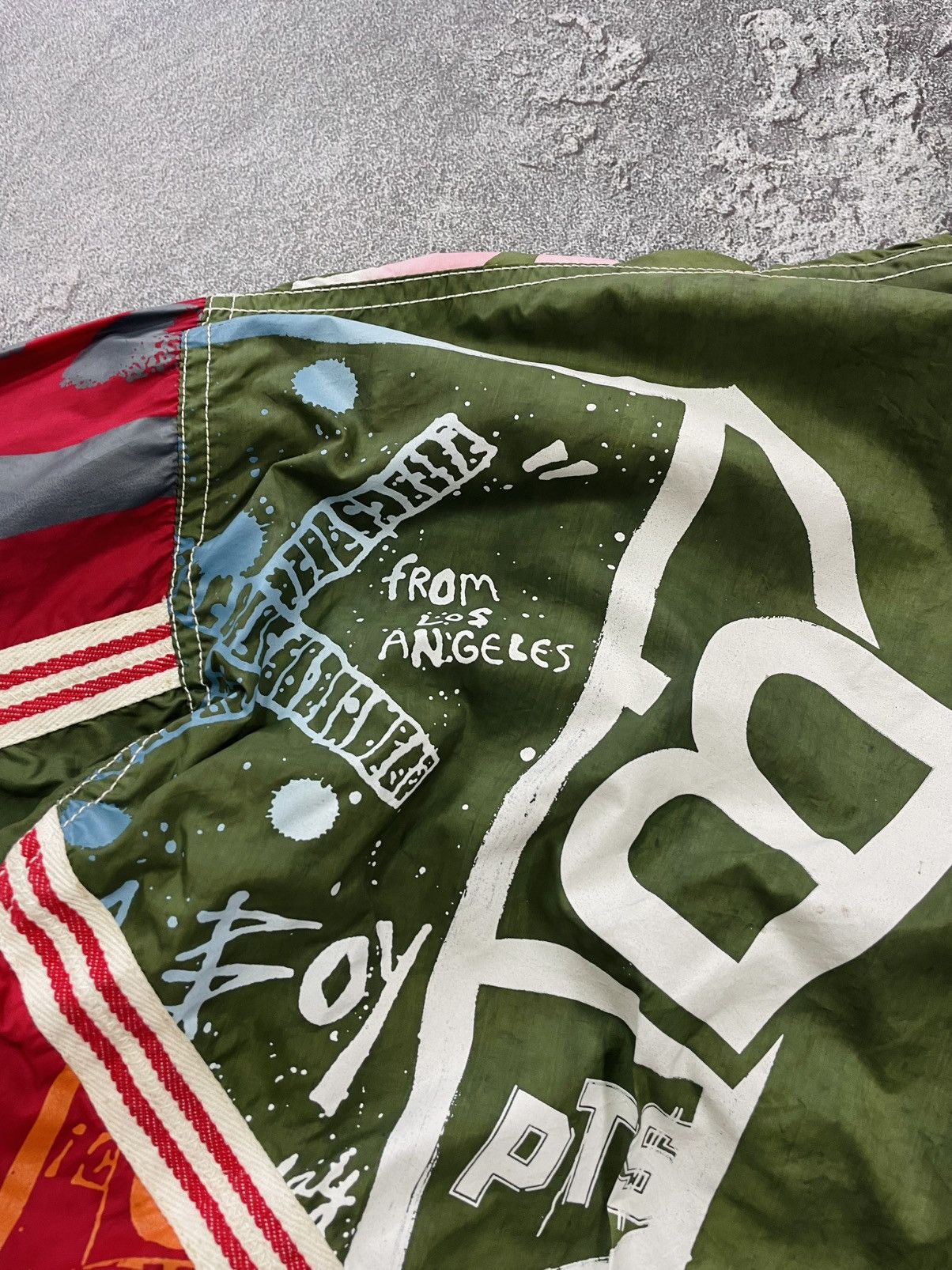 JET SET Vintage 90’s JET SET Nylon Multi Colour Half Zip Ski Jacket Size US XL / EU 56 / 4 - 22 Thumbnail