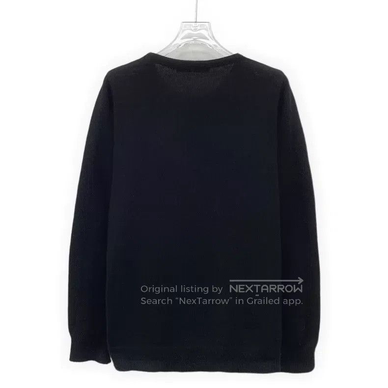 Balenciaga Balenciaga Black wolf head inlay flower wool round neck lo Size XS / US 0-2 / IT 36-38 - 2 Thumbnail