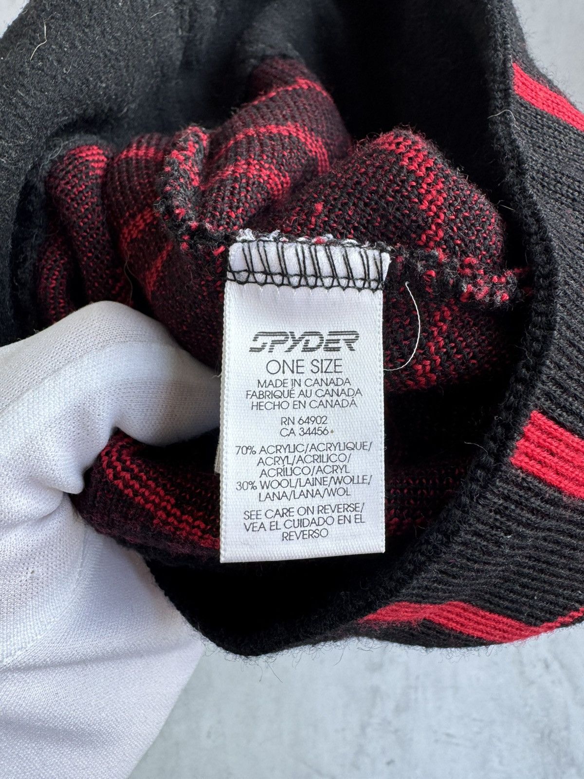 Spyder Spyder Knit Hat Black Red Spider Logo Winter Size ONE SIZE - 5 Thumbnail