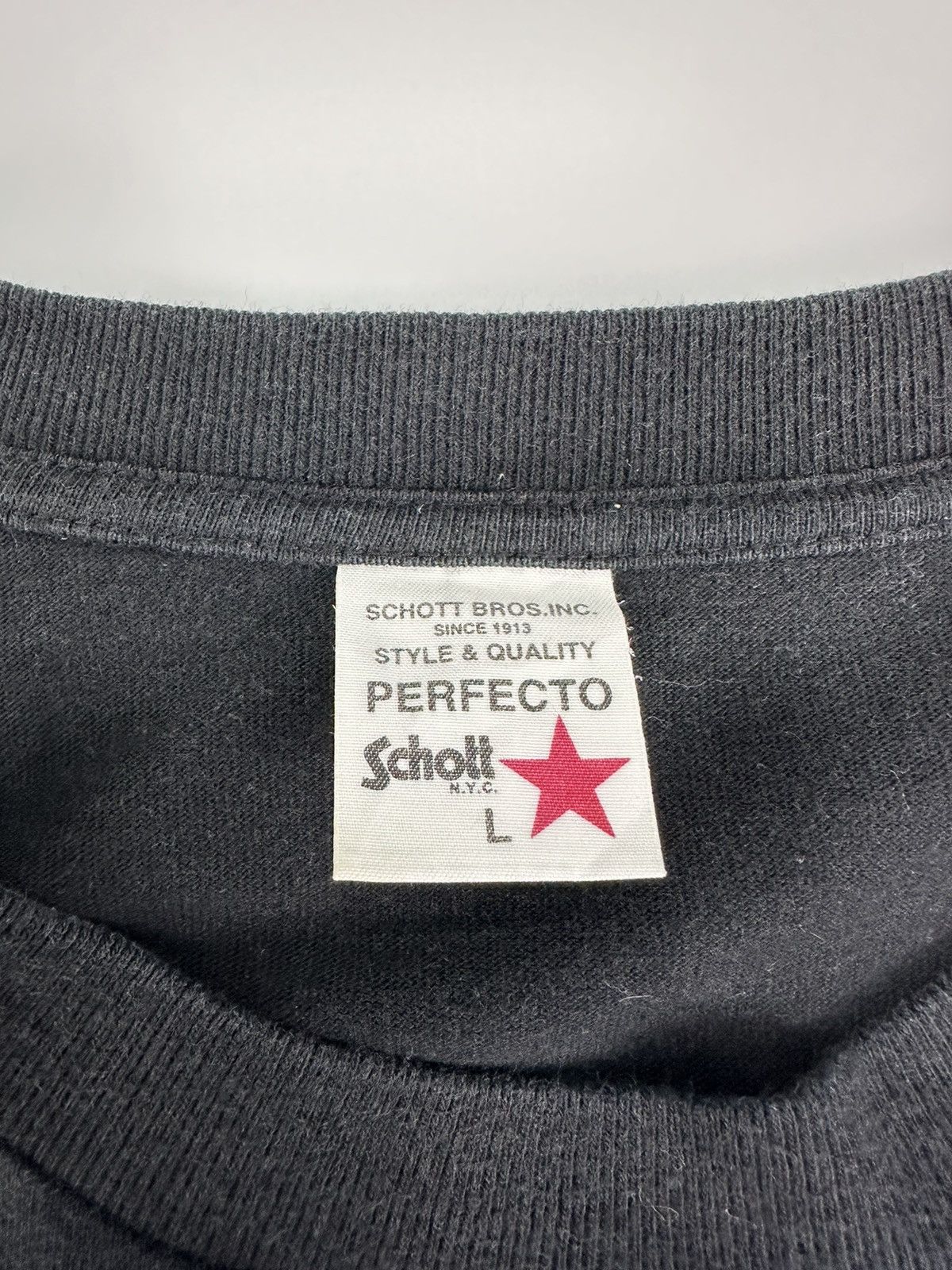 Schott Schott Perfecto Sun Faded Vintage Tshirt A606 Size US L / EU 52-54 / 3 - 8 Thumbnail