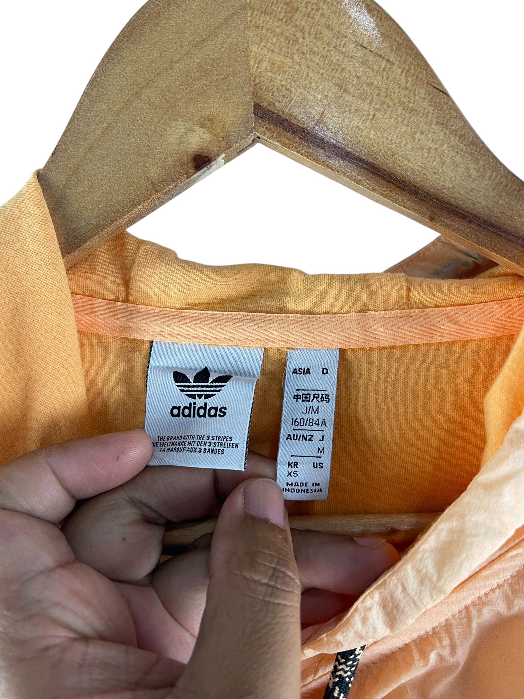 Adidas Adidas Two Tone Fleece Nylon Hoodie Trefoil Pullover Size US XS / EU 42 / 0 - 11 Thumbnail
