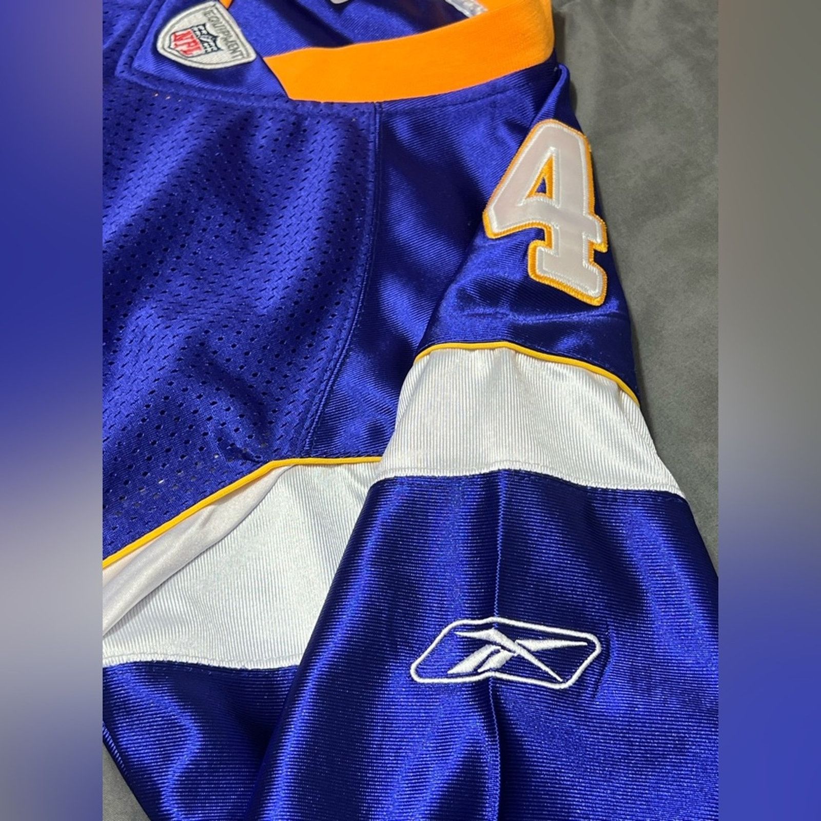 Reebok Vintage Reebok Minnesota Vikings #4 Brett Favre Jersey SZ 50 Size US XL / EU 56 / 4 - 6 Thumbnail
