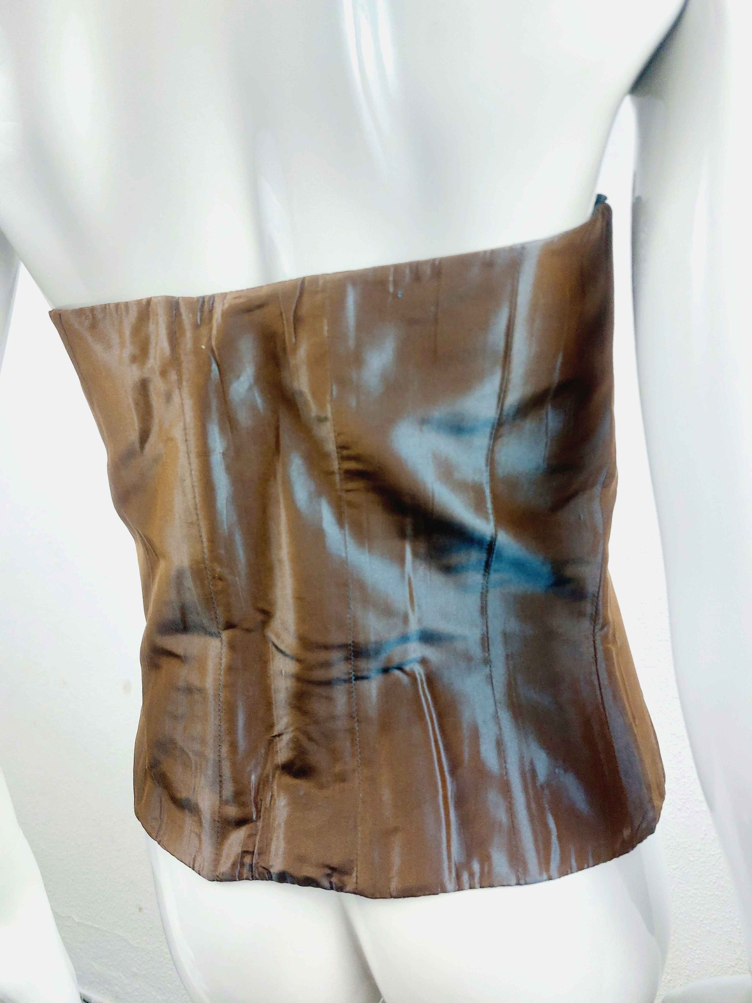 Other Lolita Lempicka Embroidered Sequin Corset Bustier Size L / US 10 / IT 46 - 6 Thumbnail
