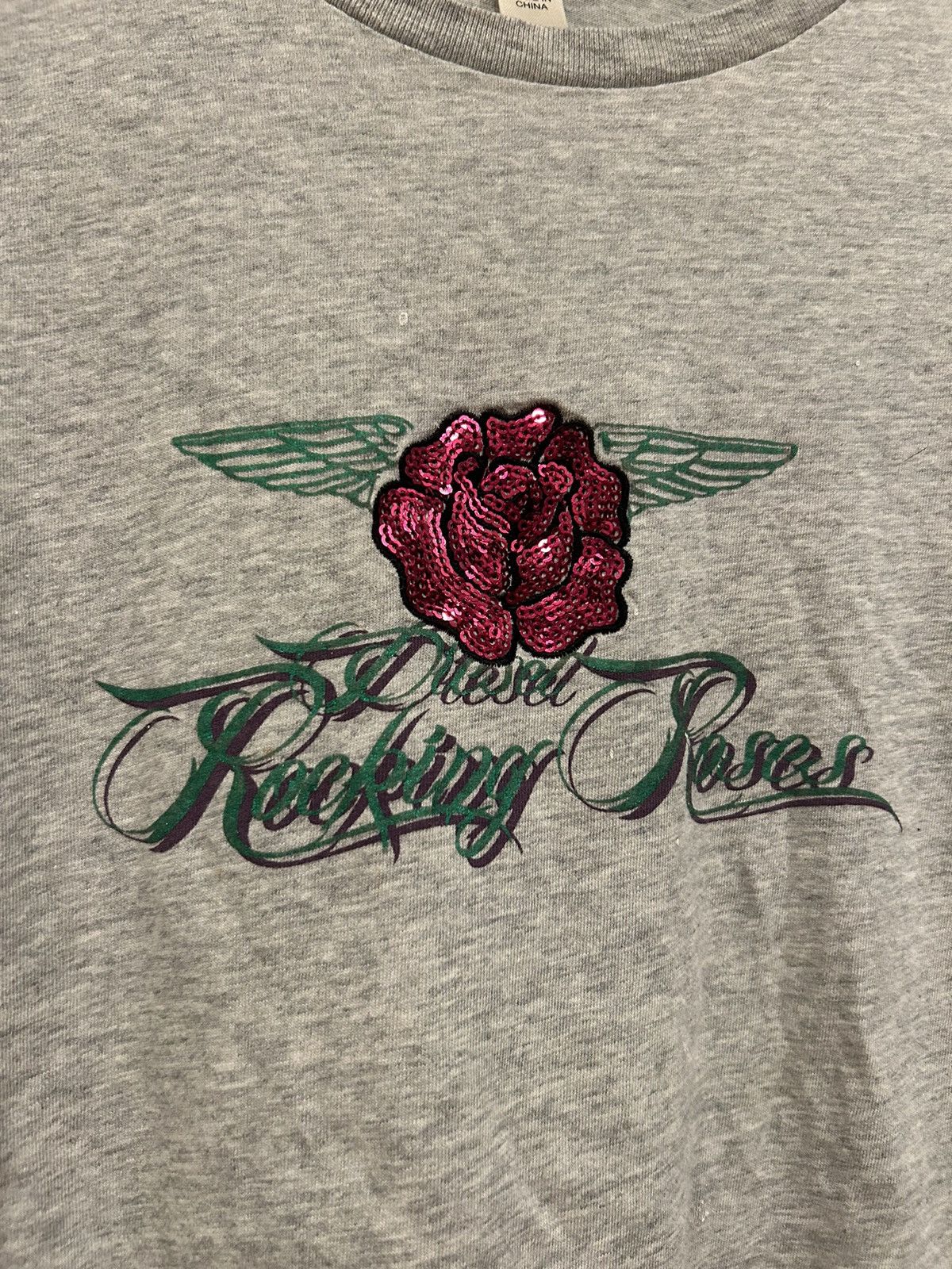 Diesel DIESEL Rocking Roses Vintage Women's Long Sleeve Shirt-Rare Size ONE SIZE - 3 Thumbnail