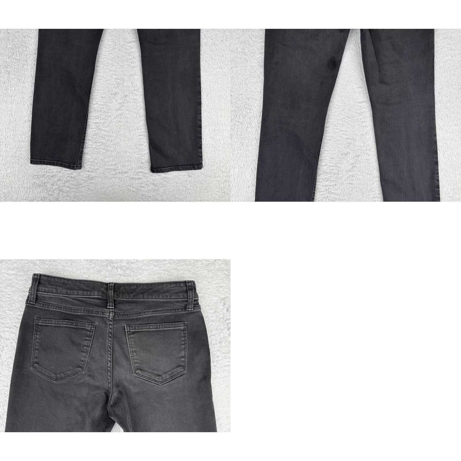 Vintage St. John's Bay Jeans Womens 4P Black Denim Straight Leg Petite Casual 5-Pocket Size 27" / US 4 / IT 40 - 10 Thumbnail