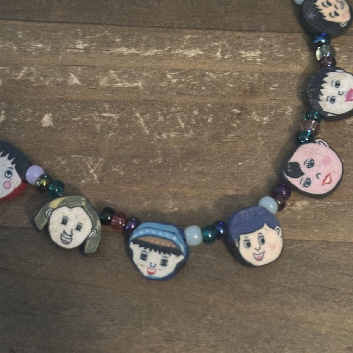 Vintage Vintage Faces of the World bead necklace Size ONE SIZE - 3 Thumbnail