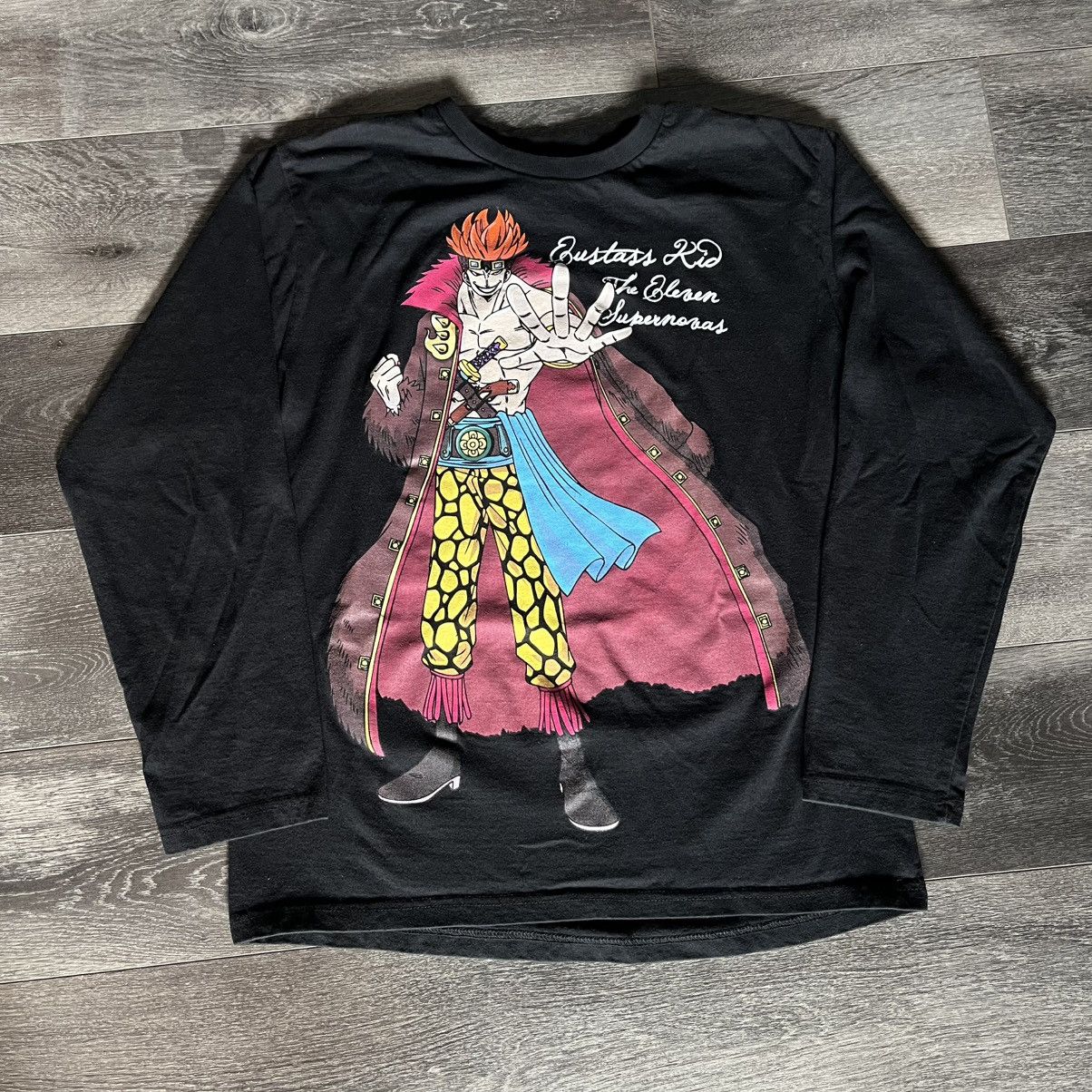 Anime Vintage One Piece Eustass Kid Pirate Graphic Longsleeve Tee Size US L / EU 52-54 / 3 - 1 Thumbnail