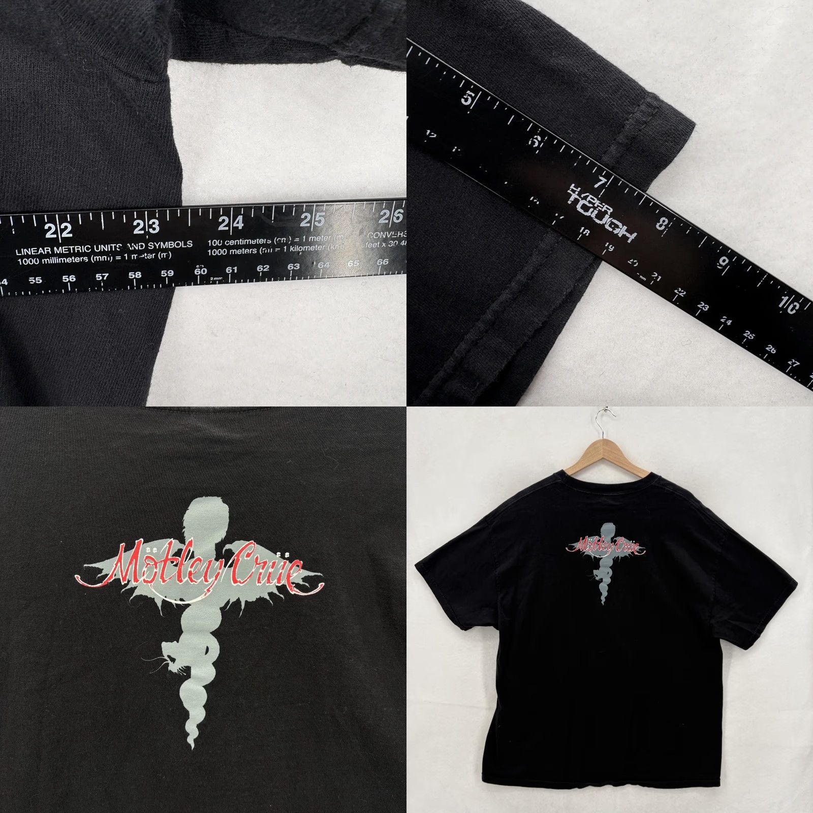 Vintage VINTAGE Motley Crue Shirt Mens XL Black Dr Feelgood Band Tennessee River 2003 Size US XL / EU 56 / 4 - 8 Thumbnail