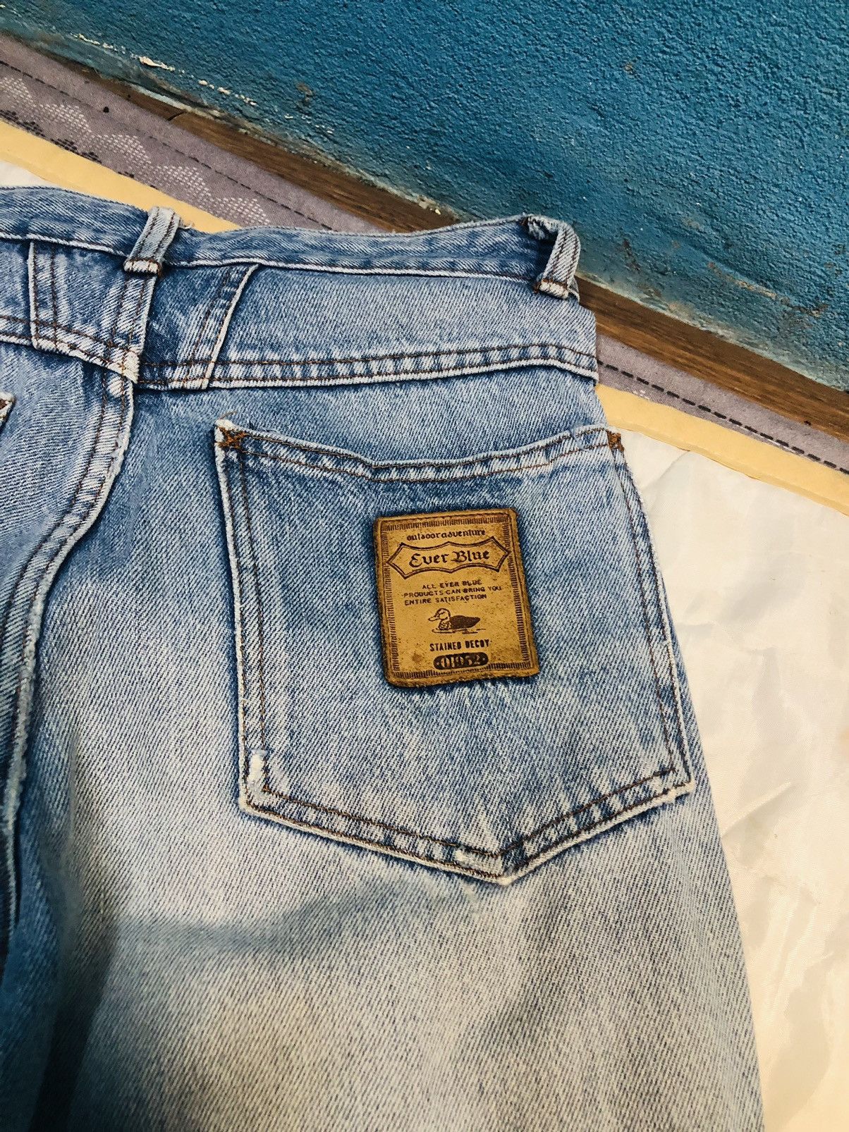 Japanese Brand Ever Blue Jeans (10) Size US 27 - 14 Thumbnail