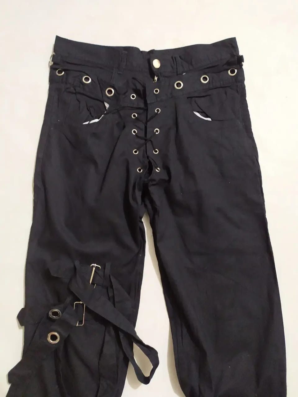 Japanese Brand Rosselio Bondage Punk Zipper Pants Size US 29 - 7 Thumbnail