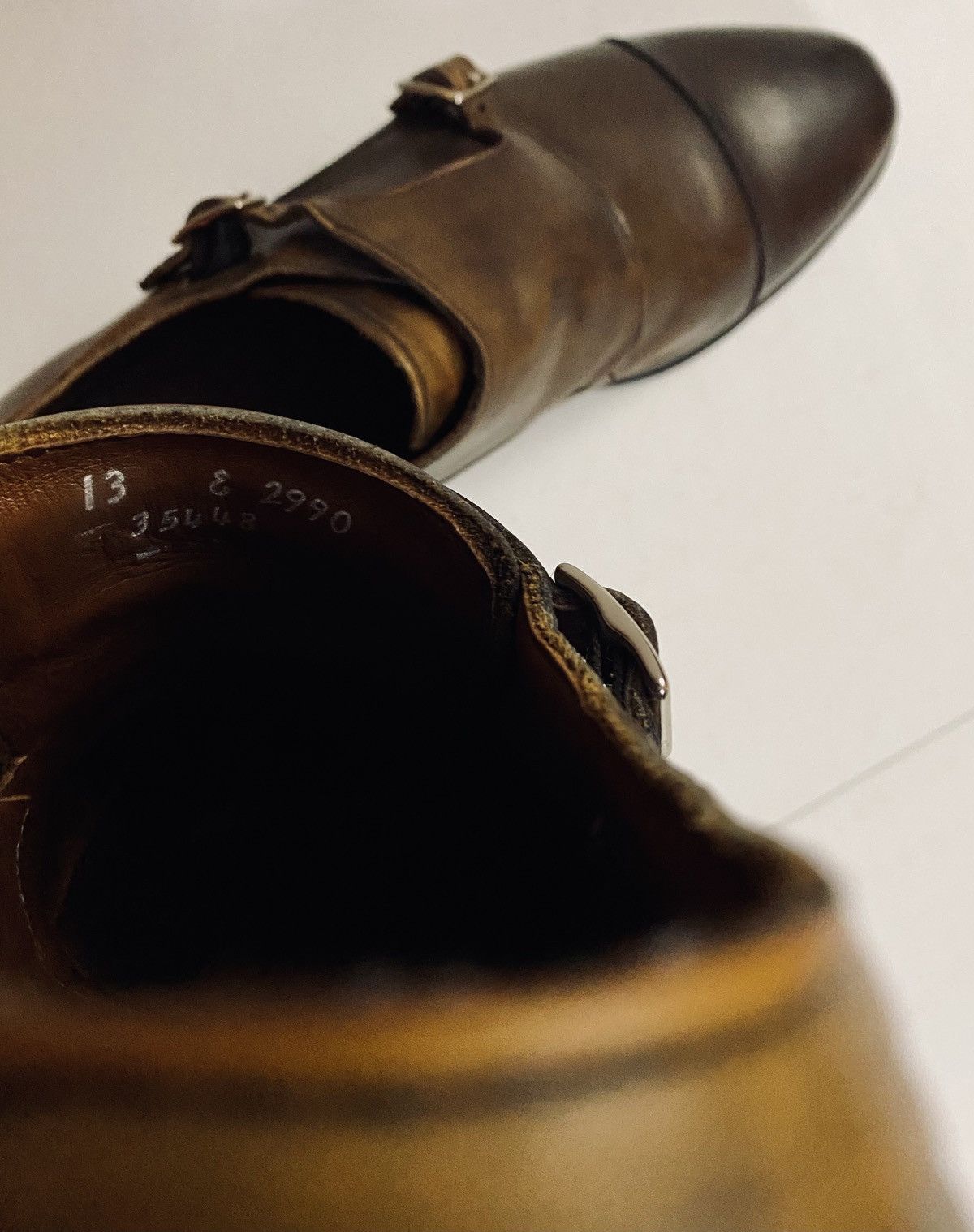 Allen Edmonds Allen Edmonds Brown Mora 2.0 Double Monk Strap Cap Toe 13 E Size US 13 / EU 46 - 7 Thumbnail