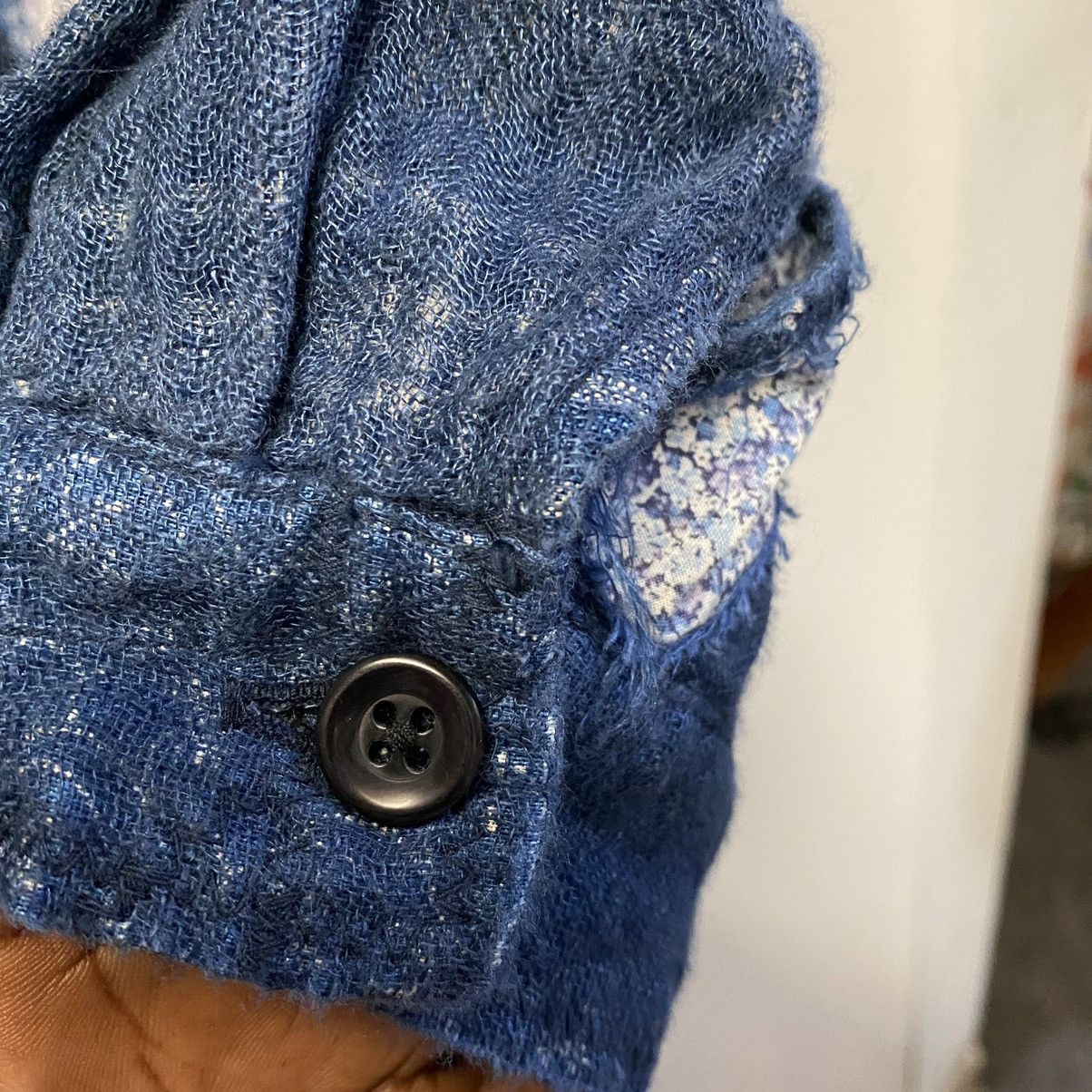 Kapital Kapital Patchwork Nora-Dot Tiger Juddbhan Indigo Shirt Size US L / EU 52-54 / 3 - 6 Thumbnail