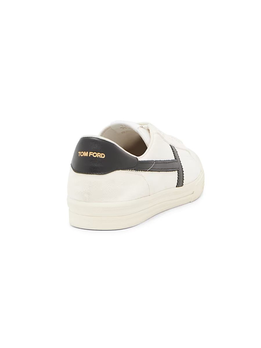 Tom Ford os11x0226 Size: 12 TF / Jarvis Leather Low-Top Sneakers Size US 12 / EU 45 - 3 Thumbnail