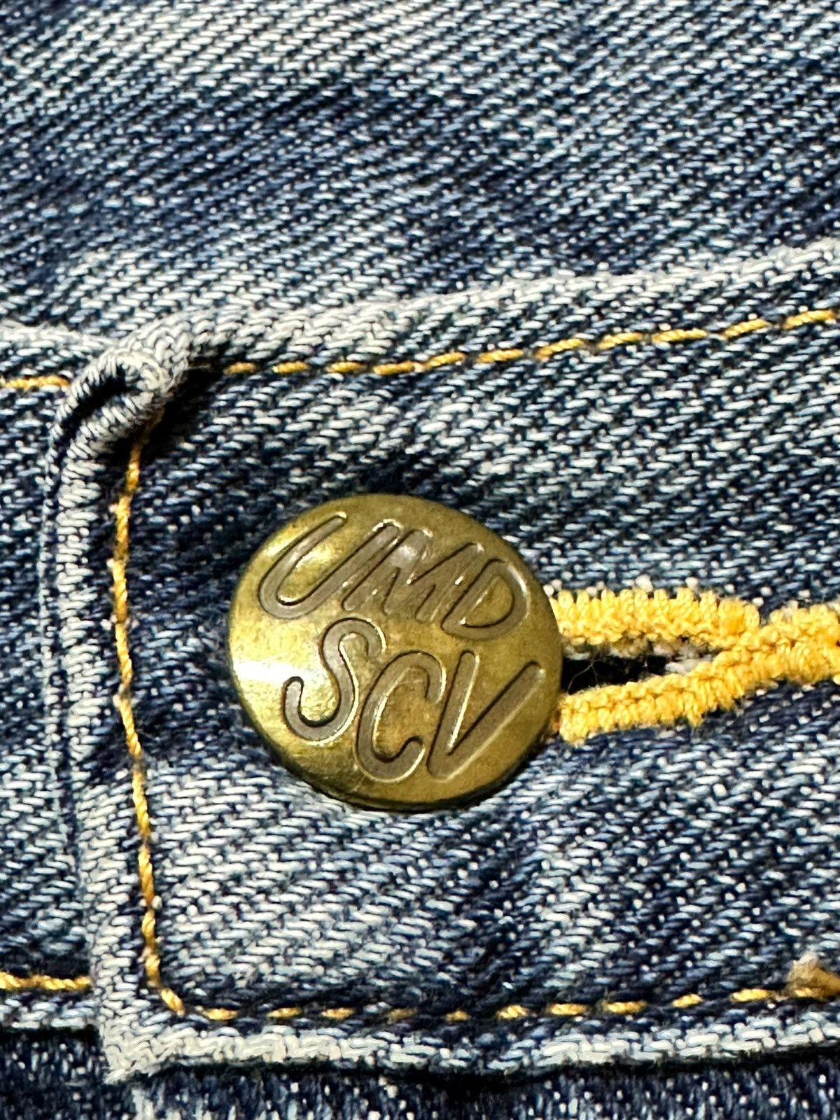 Johnbull Vintage Sewing Chop Clinic By Johnbull Selvedge Style Jeans Size US 33 - 7 Thumbnail