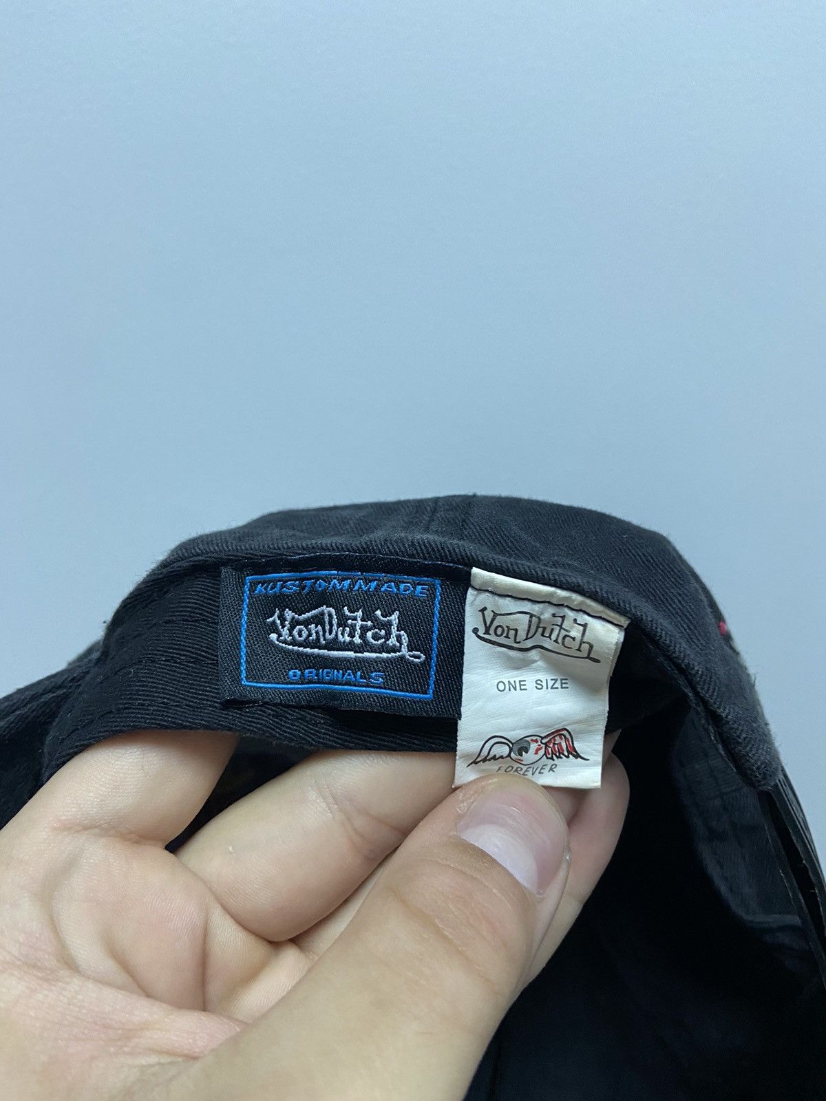Vintage × Von Dutch Von Dutch Cap Vintage Y2K Big Logo Skate Grid Skull Size ONE SIZE - 6 Thumbnail