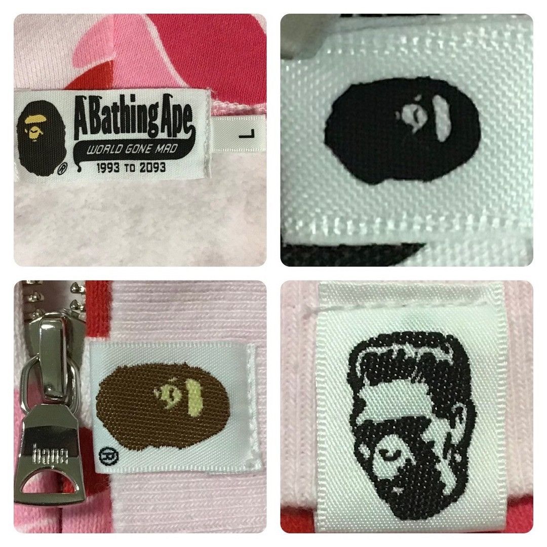 Bape BAPE ABC camo pink shark full zip hoodie a bathing ape PONR Size US L / EU 52-54 / 3 - 7 Thumbnail