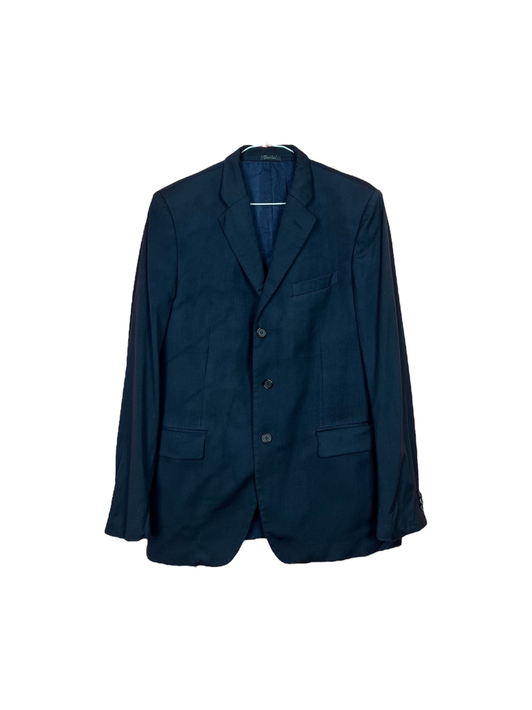 Prada Prada milano classic blazer Italy black designer Size 50R - 1 Thumbnail