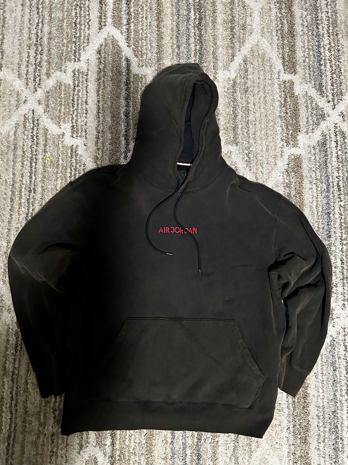 Jordan Brand Air Jordan MJ FLC Hoodie Black Gym Red Size US XXL / EU 58 / 5 - 1 Thumbnail