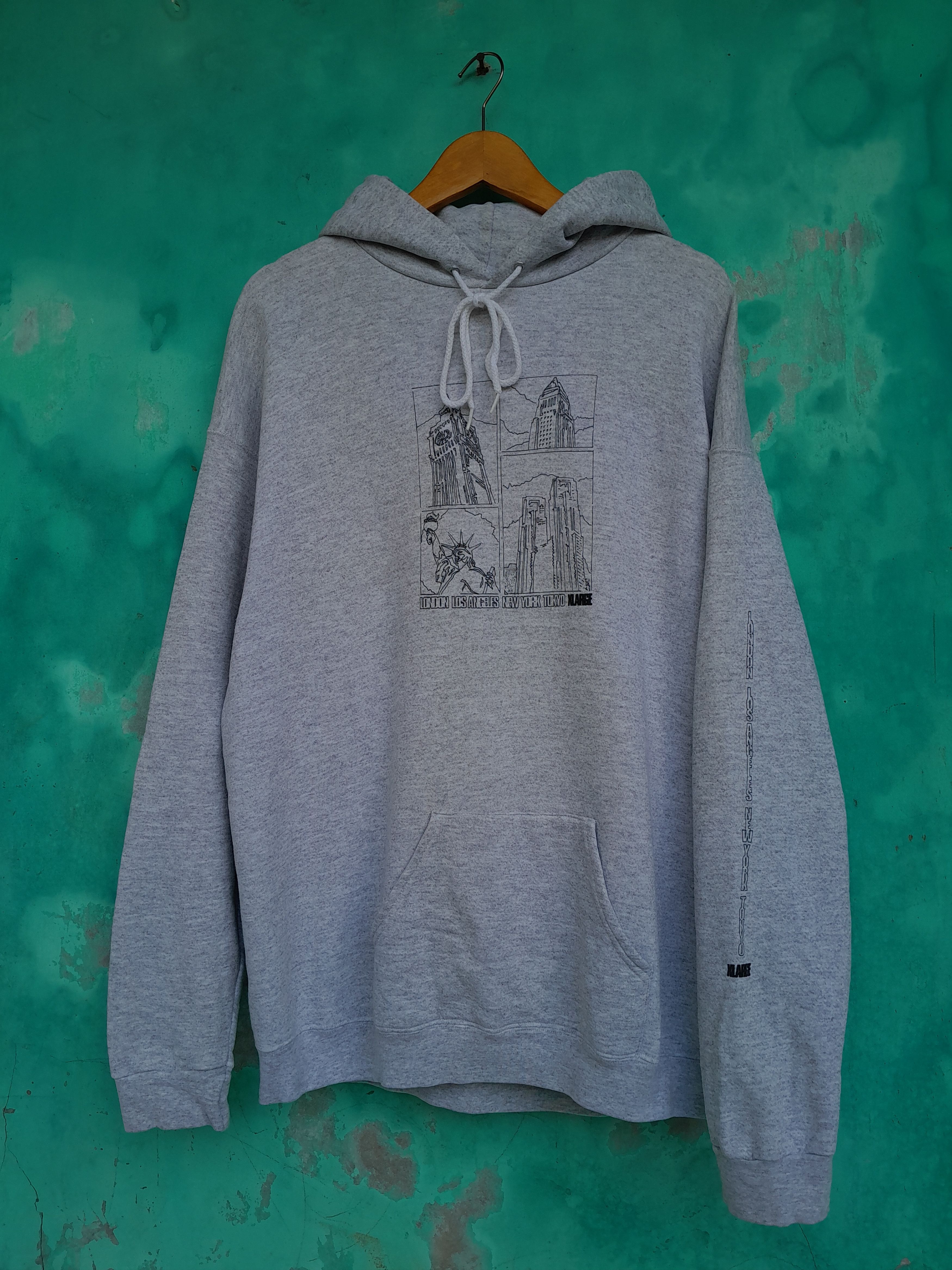Xlarge Vintage 90s XLARGE Clothing skate hip hop rock hoodie Size US XL / EU 56 / 4 - 1 Thumbnail