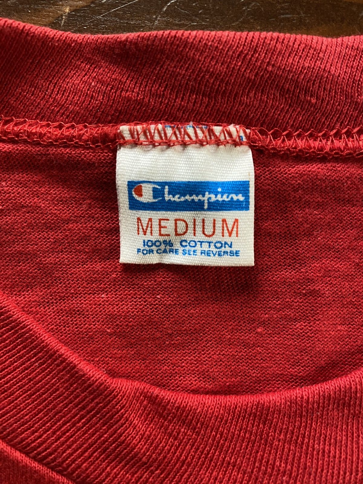 Champion × Vintage Vintage 70’s Washington Post Champion Red Single Stitch Tee Size US S / EU 44-46 / 1 - 7 Thumbnail