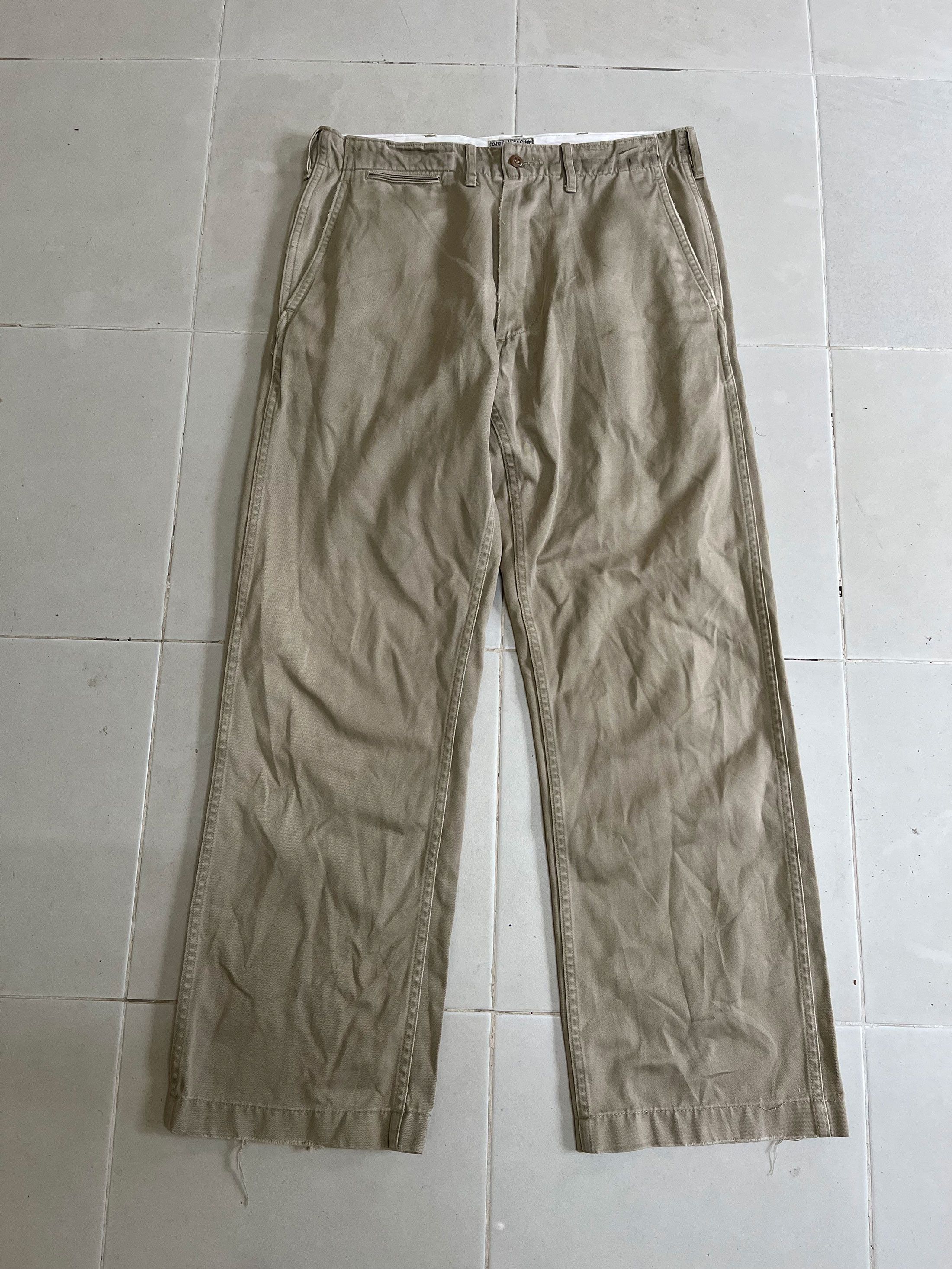 Buzz Rickson's × Japanese Brand × Toyo Enterprises Buzz Rickson Military Chinos Slim Straight Fit Size US 29 - 1 Thumbnail