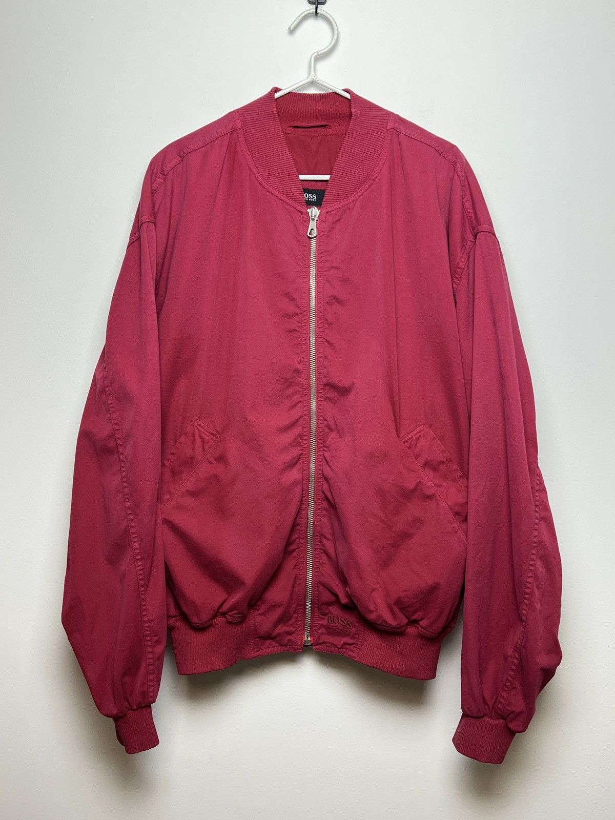 Hugo Boss boss y2k vintage cherry red skinhead bomber jacket Size US L / EU 52-54 / 3 - 1 Thumbnail