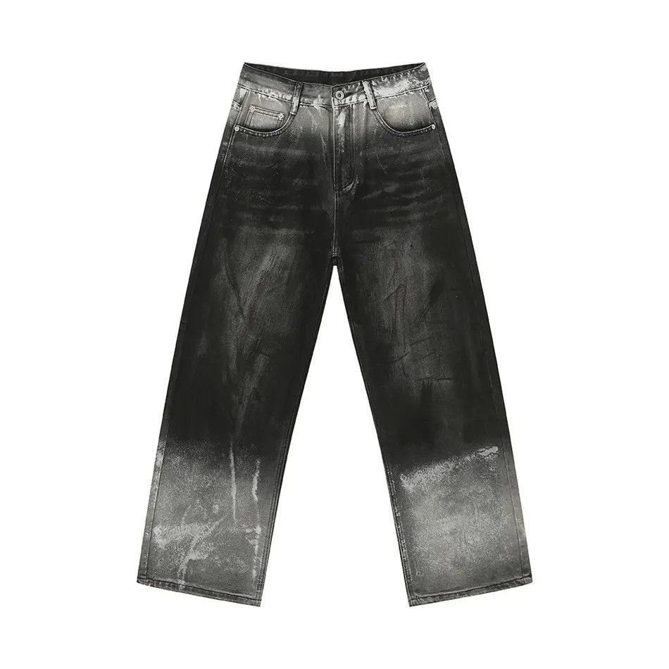 Japanese Brand Retro loose gradient micro flared jeans Size US 32 / EU 48 - 5 Thumbnail