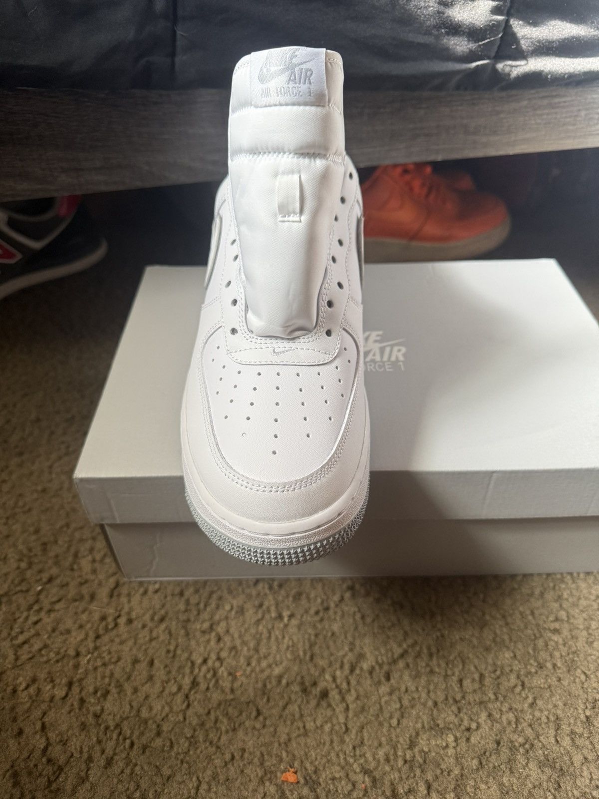 Nike Nike Air Force 1 '07 White Wolf Grey DV0788-100 Size US 10.5 / EU 43-44 - 4 Thumbnail
