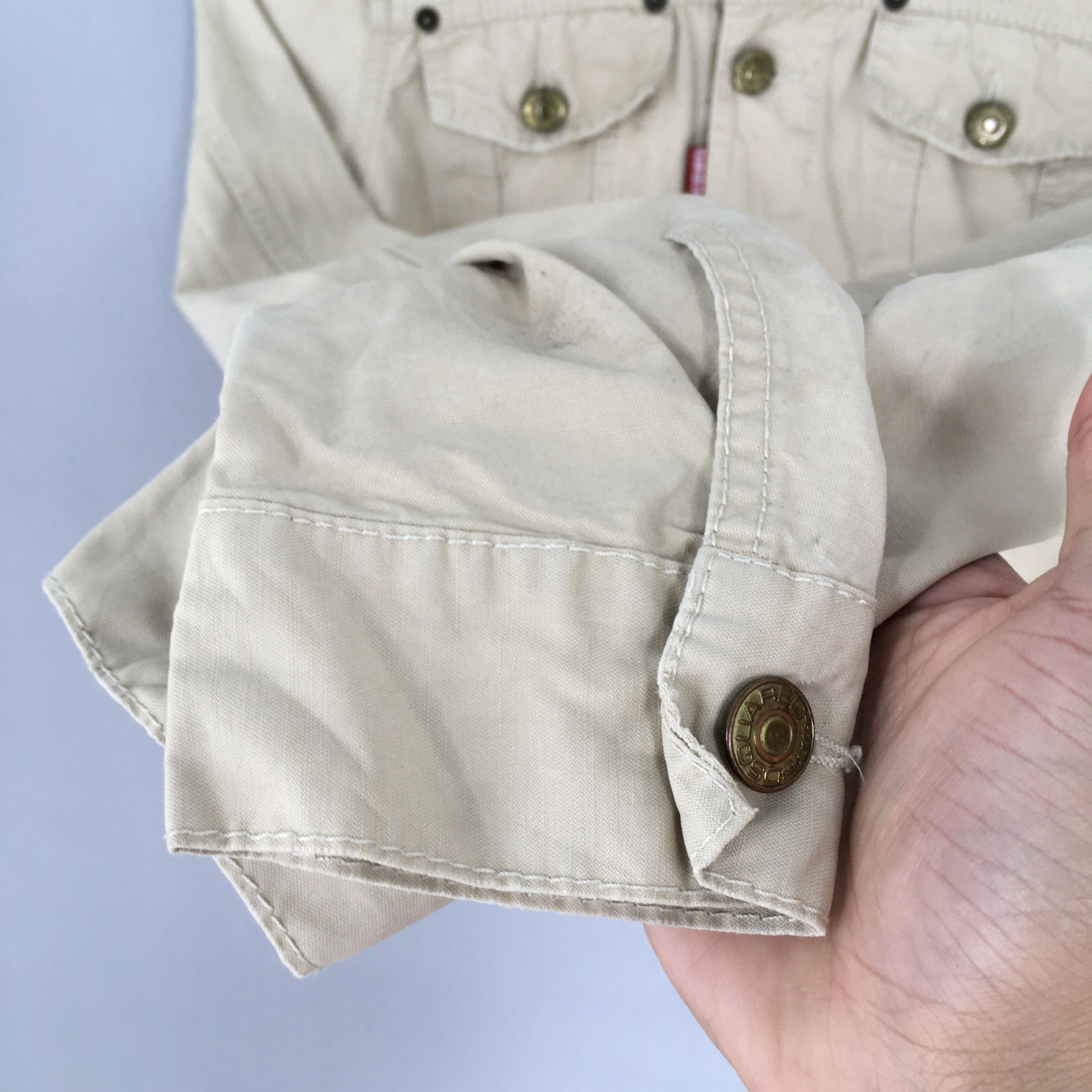 Dsquared2 × Vintage Dsquared Crop Top Women Denim Jacket Trucker Small Size S / US 4 / IT 40 - 6 Thumbnail