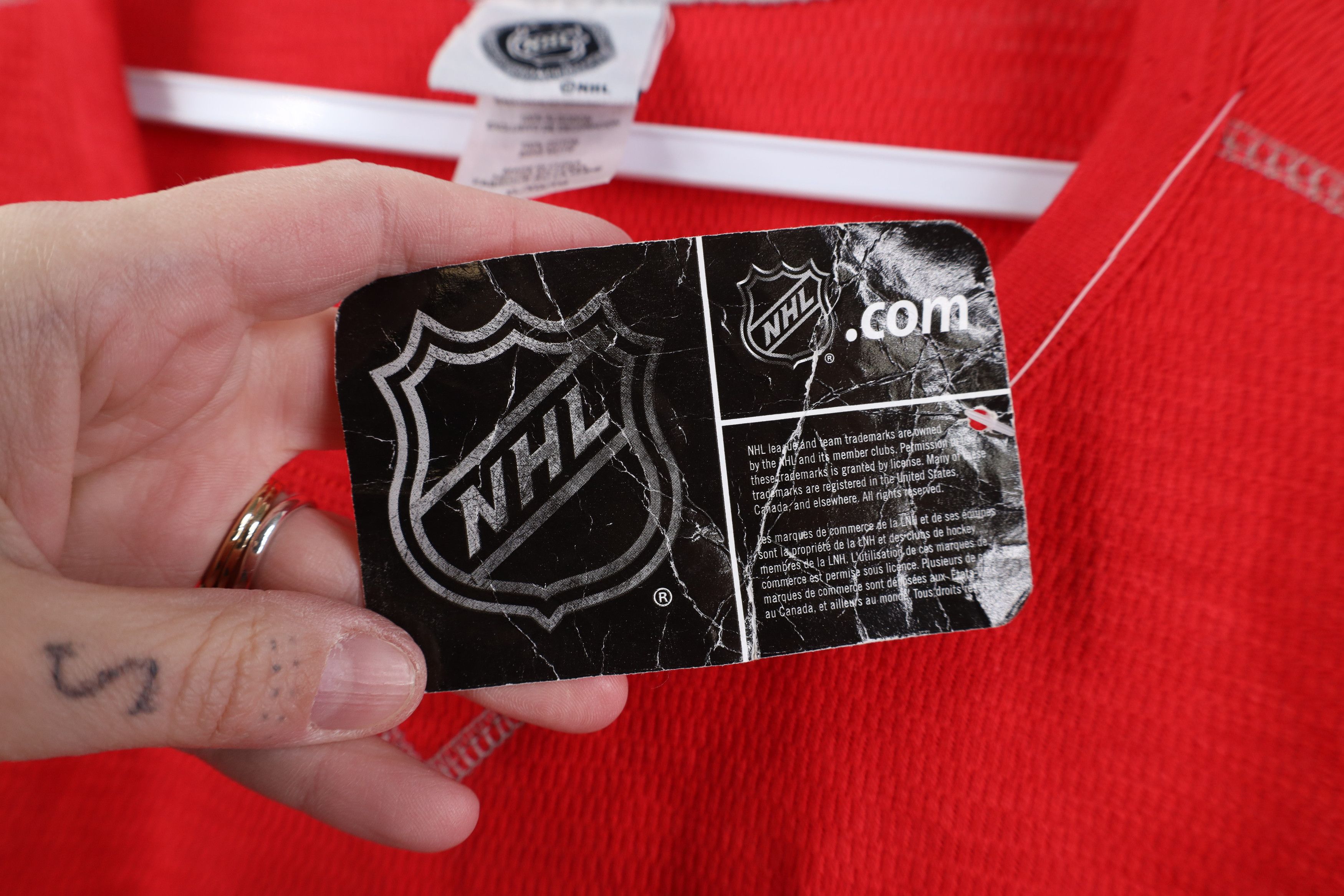 Vintage Deadstock Vintage Y2K Hockey Thermal Waffle Knit T-Shirt Size US XL / EU 56 / 4 - 5 Thumbnail