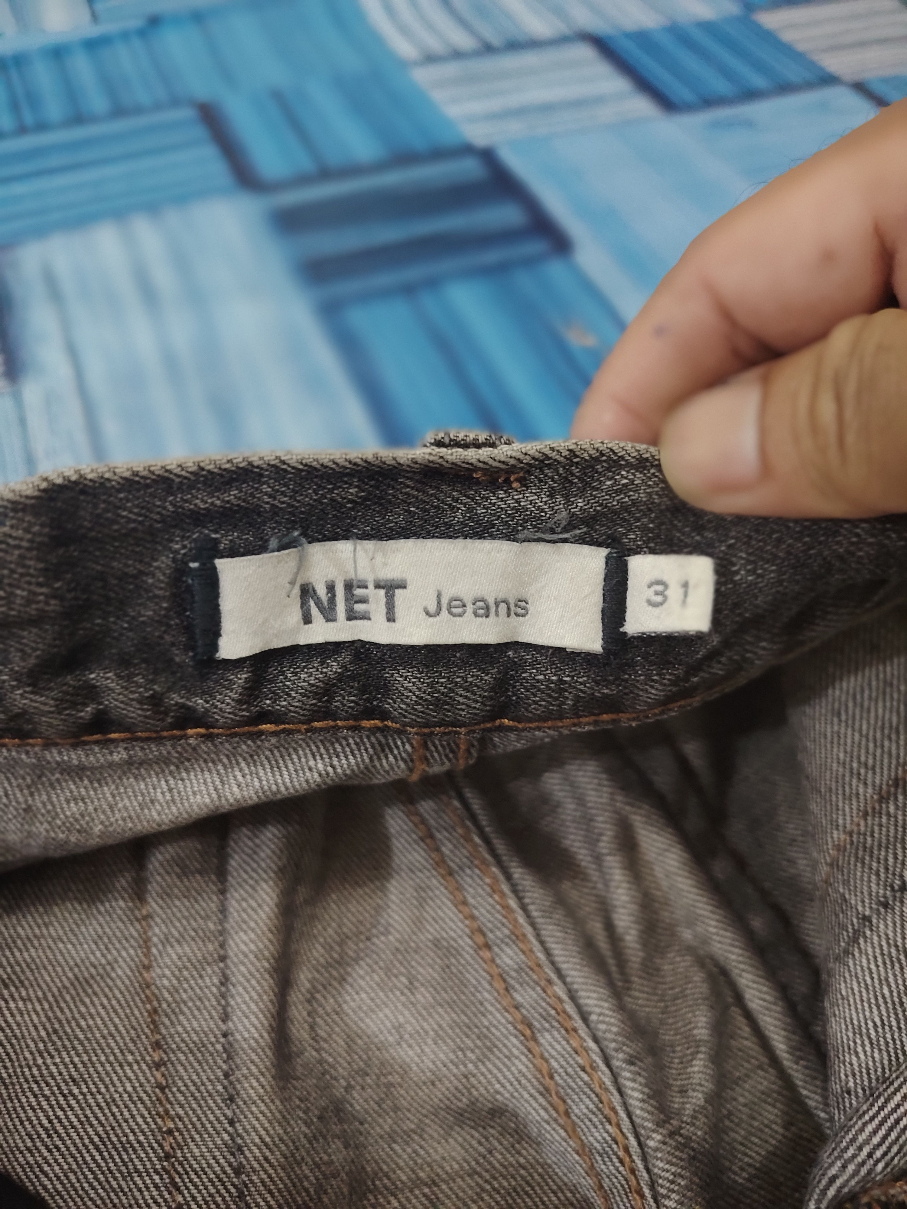 Ne-Net Japanese Net Jeans Distressed Jeans Ripped Jeans Mudwash Size US 31 - 13 Thumbnail