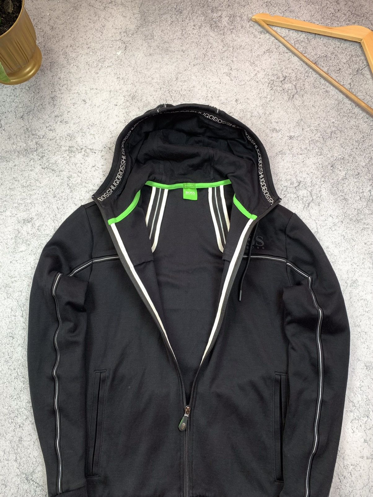 Hugo Boss Hugo Boss Saggy Full Zip Hoodie Jacket Black Mens Size S Size US S / EU 44-46 / 1 - 4 Thumbnail